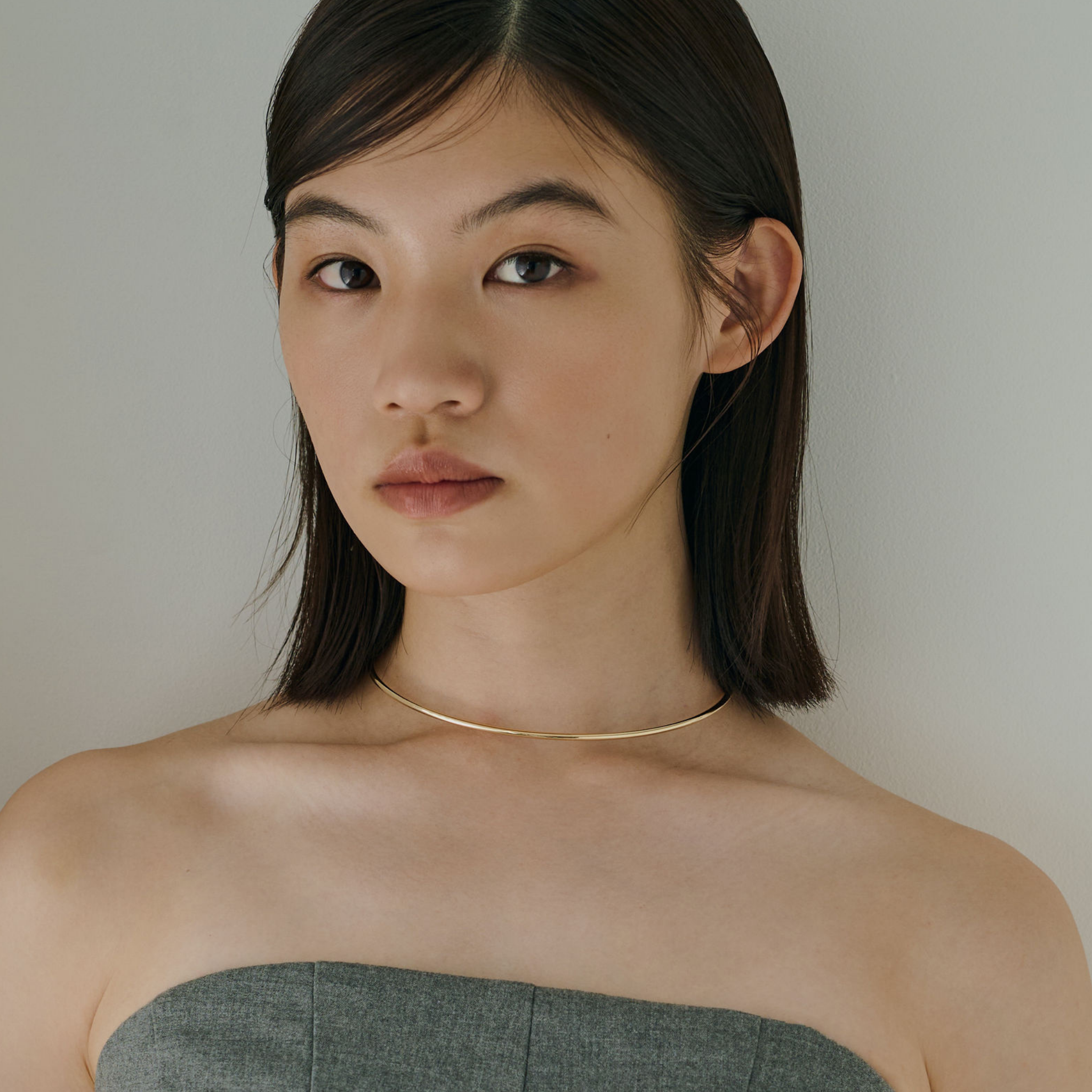 【anchor】パールネックカフ2.5mmリバーシブル gold/Neck-032-GD