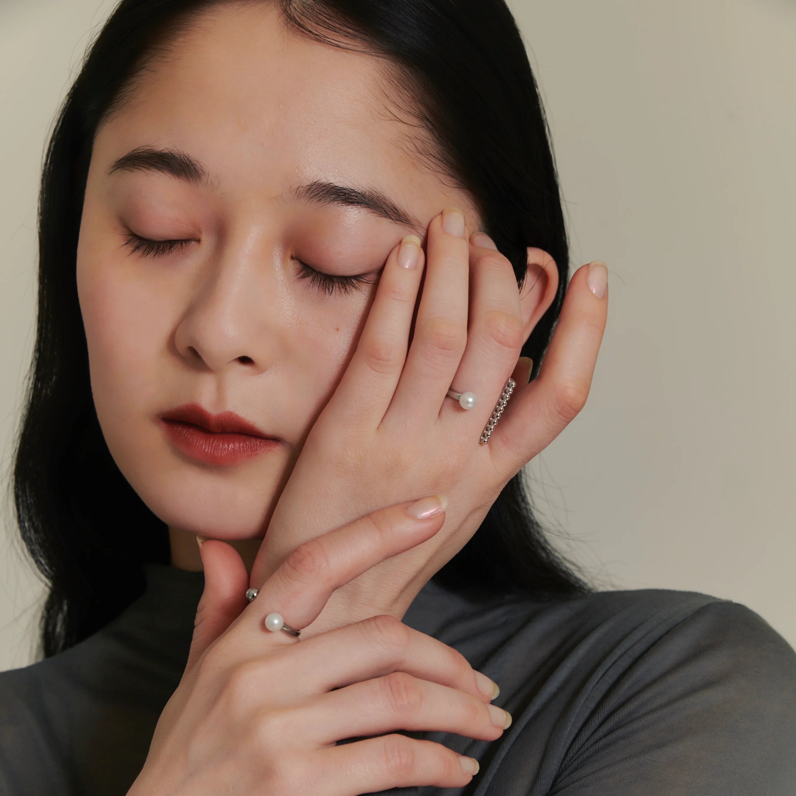 bubble-rg-01 silver【RING-034】