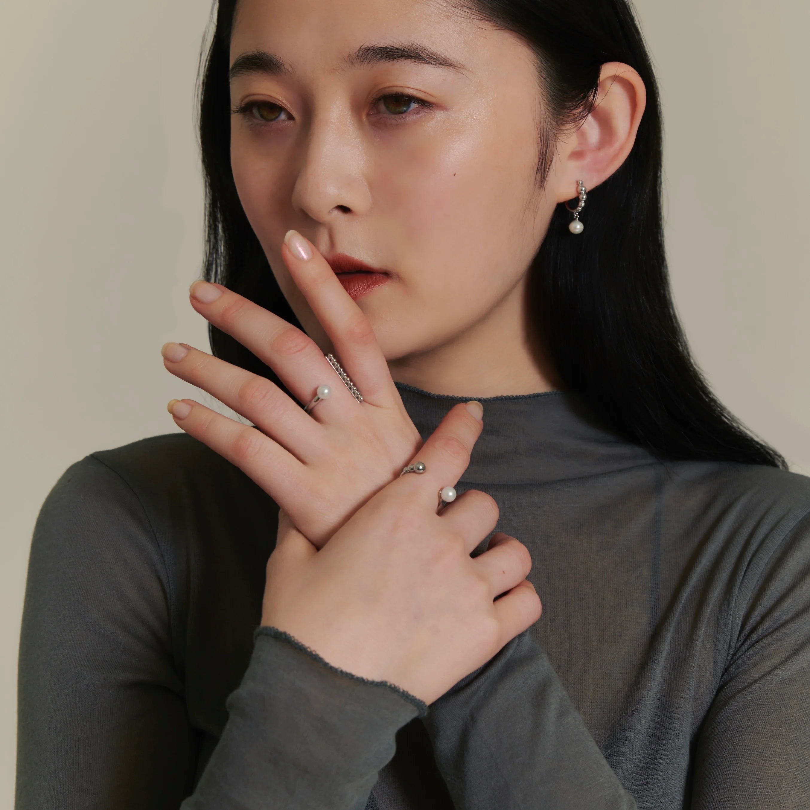 bubble-rg-01 silver【RING-034】