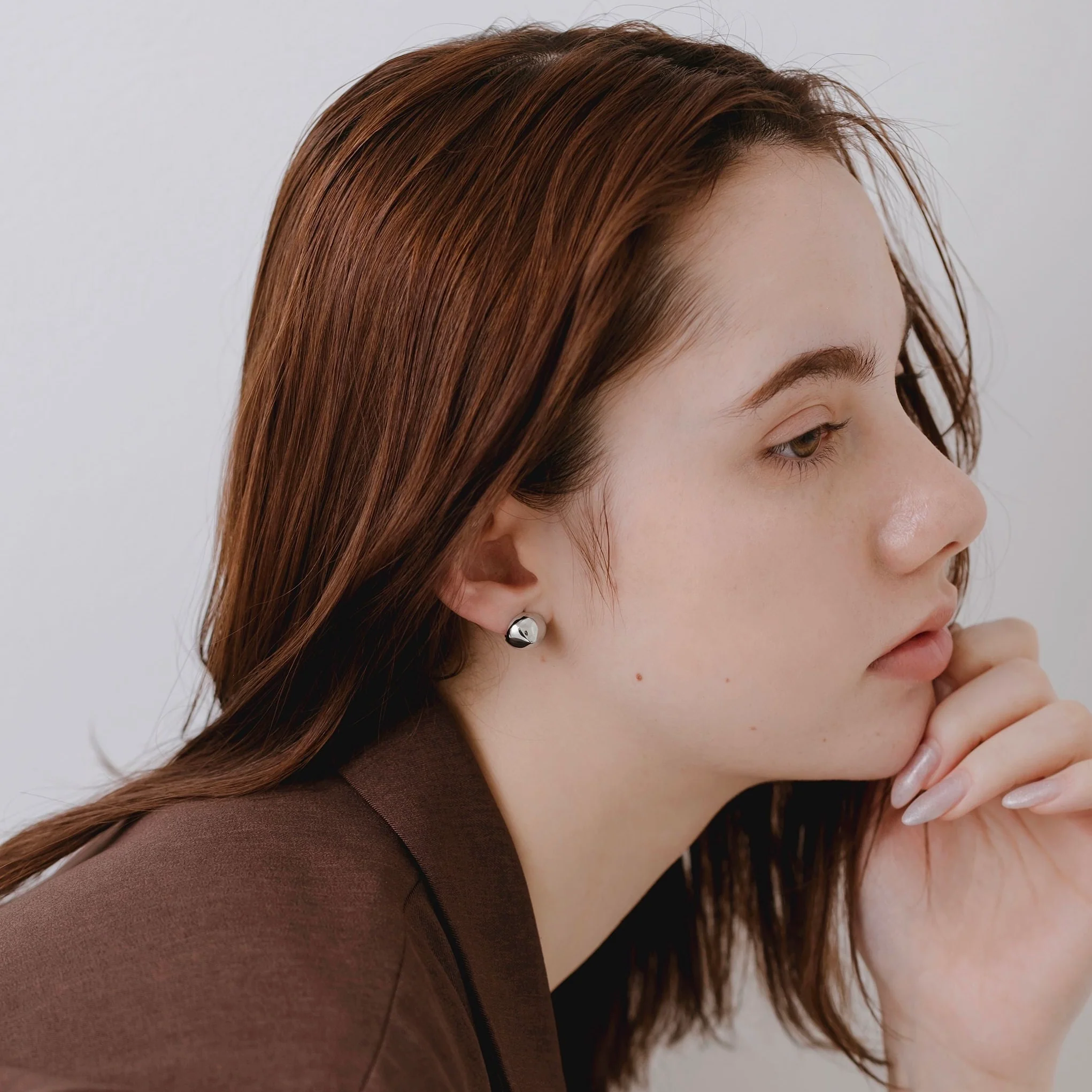 【hawfinch】クチバシボールピアス silver(EP-041-SV)