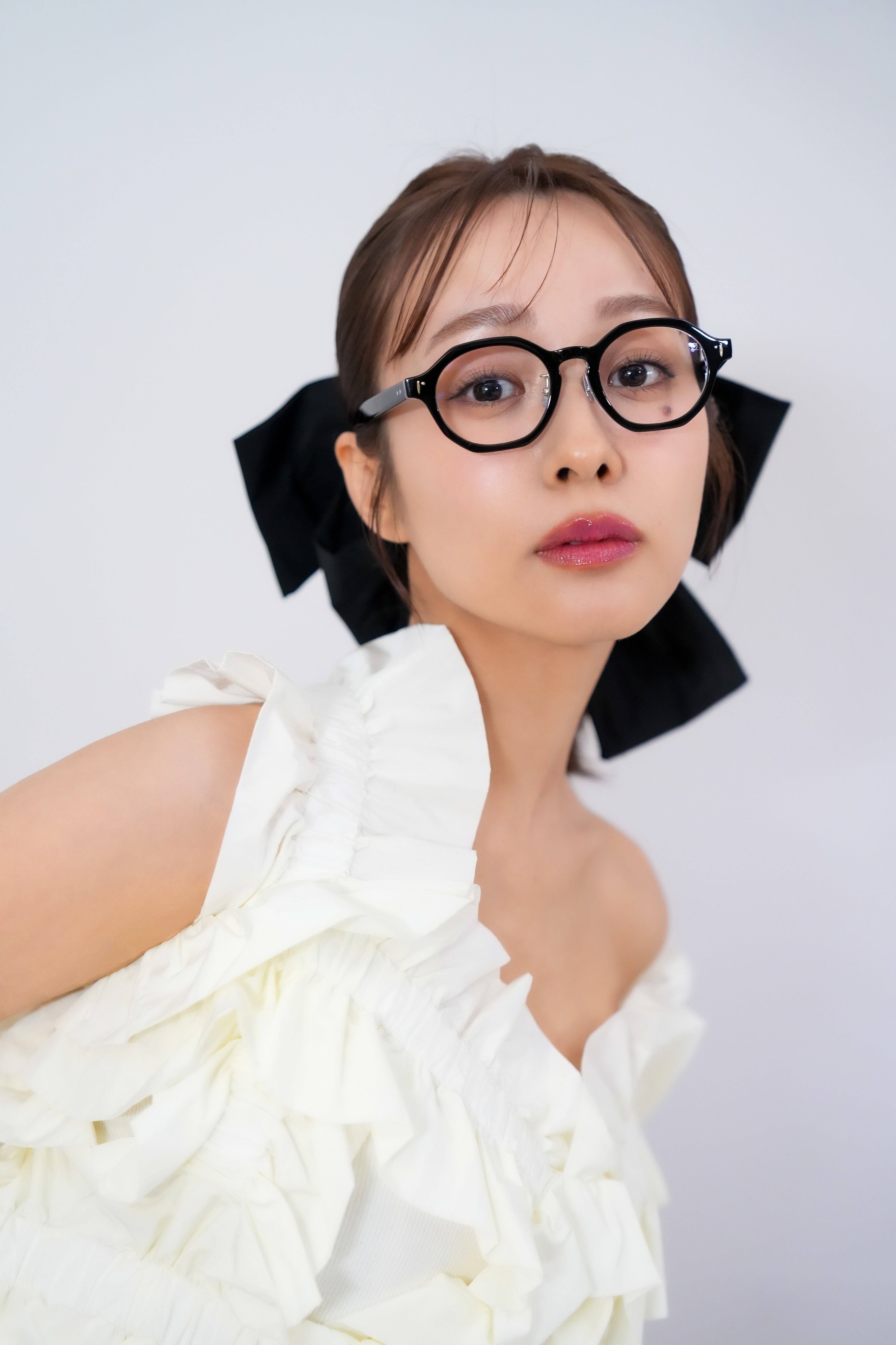 前田希美×Re:See link/Black クリアレンズ