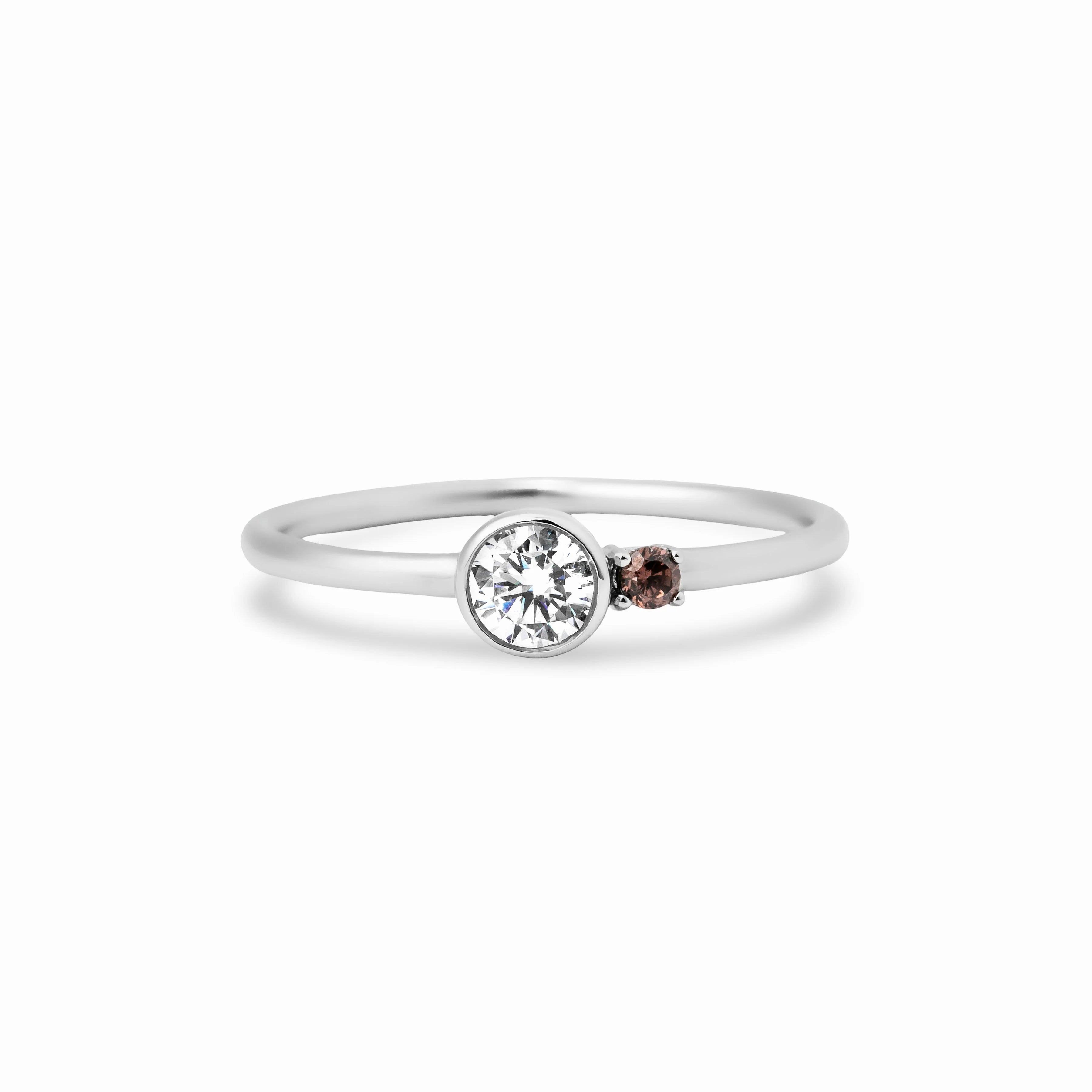 【bonbon】ドットデュオリング silver【RING-047-SV】