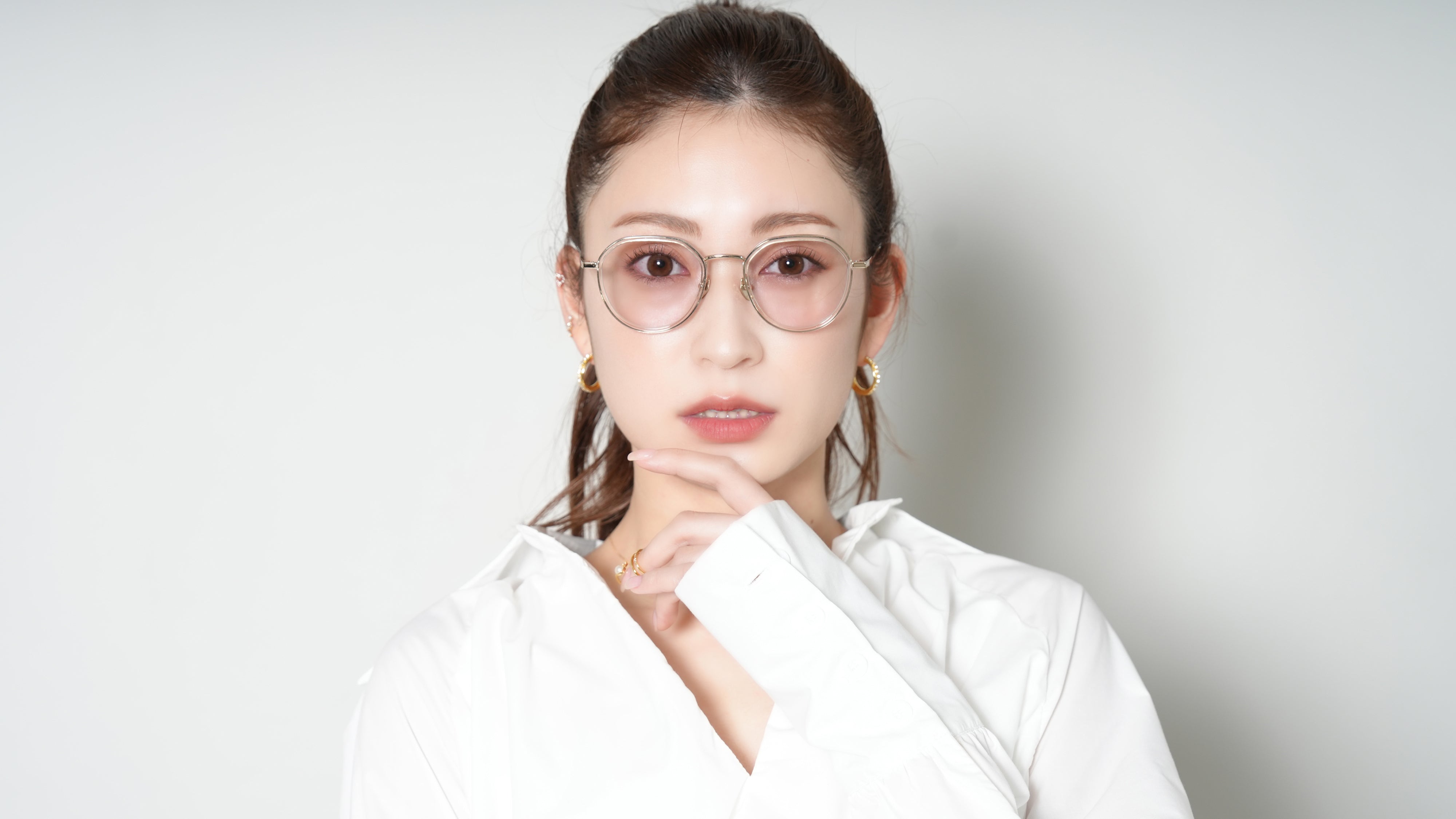 akarin02-rich ローズグレー25%レンズ