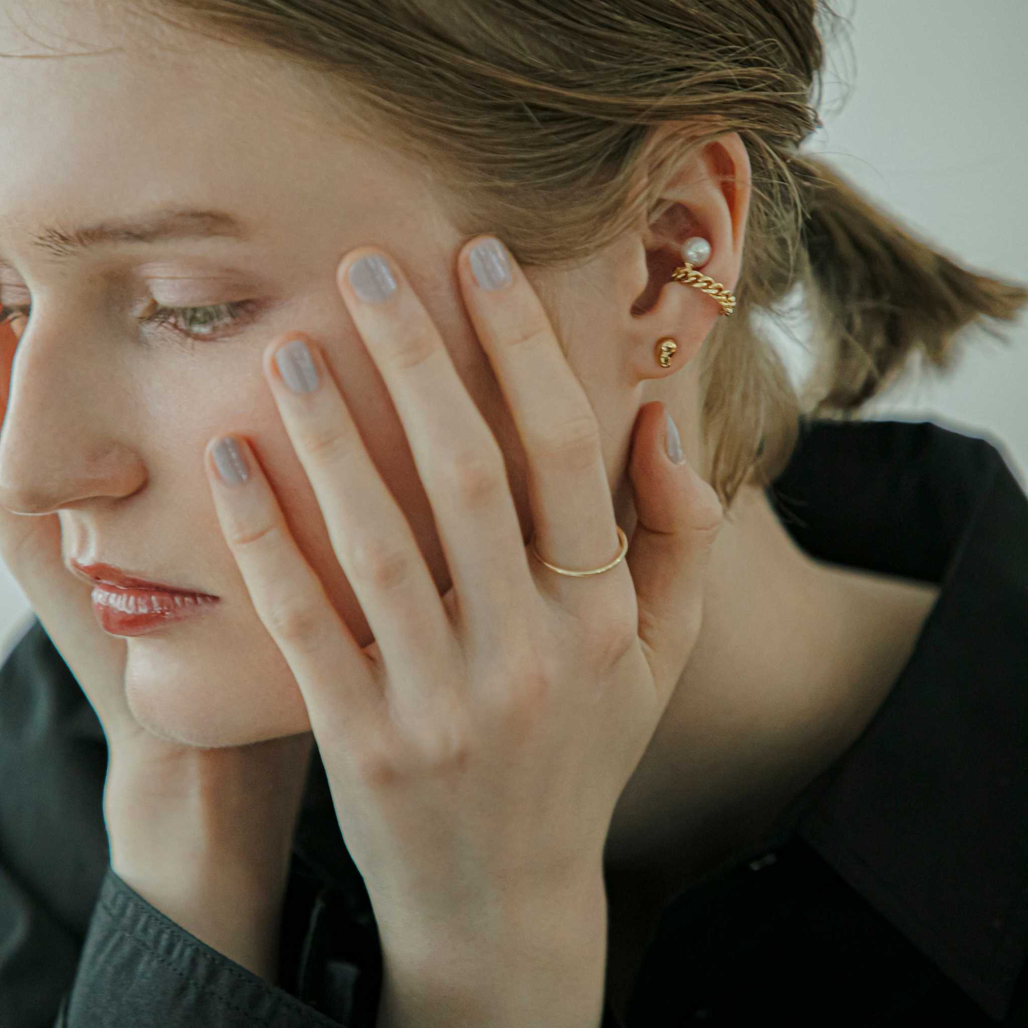 [K10]【true】ゴールドラインリング1.1㎜ / H-KR-02