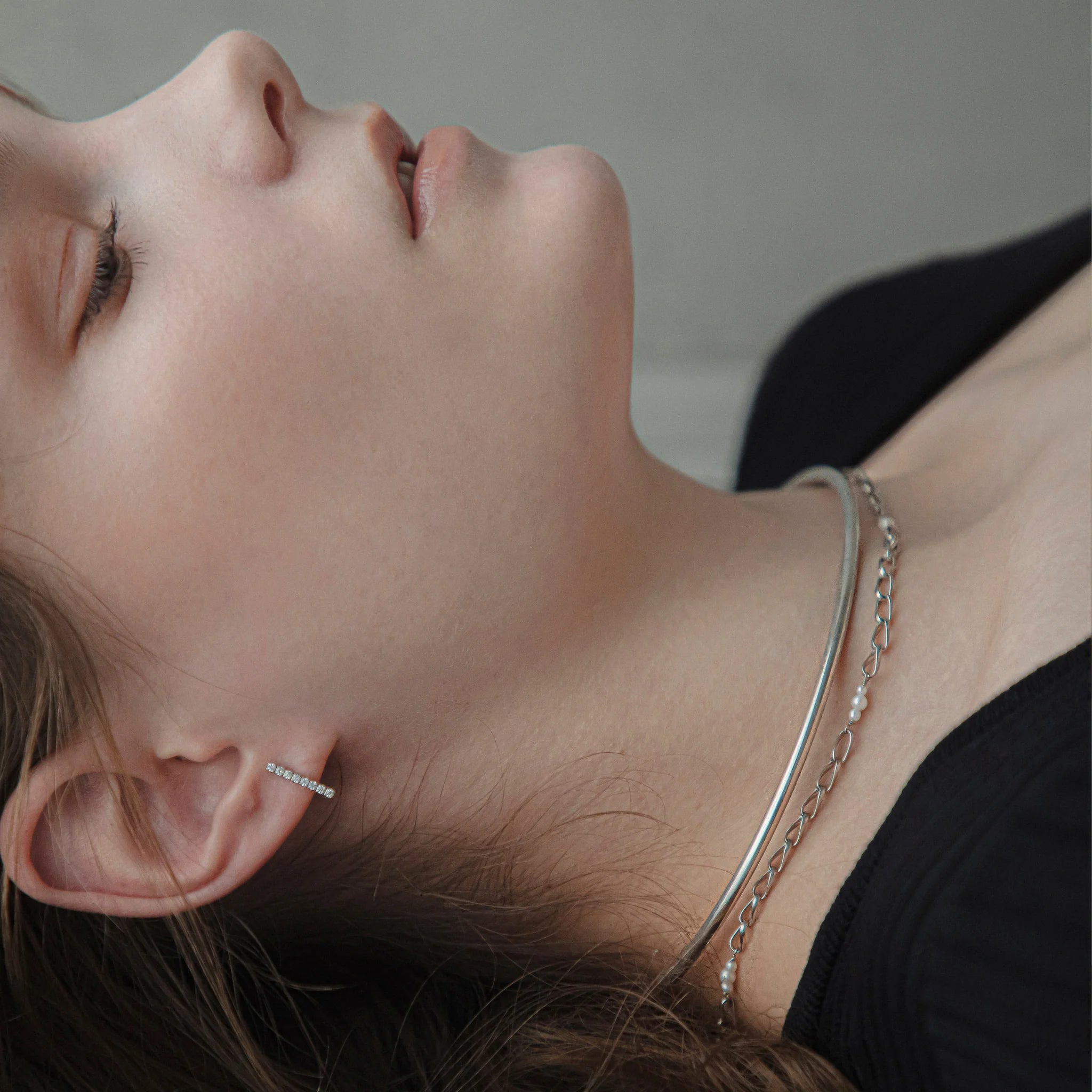 【anchor】スムースネックカフ3.0mm silver / Neck-031-SV