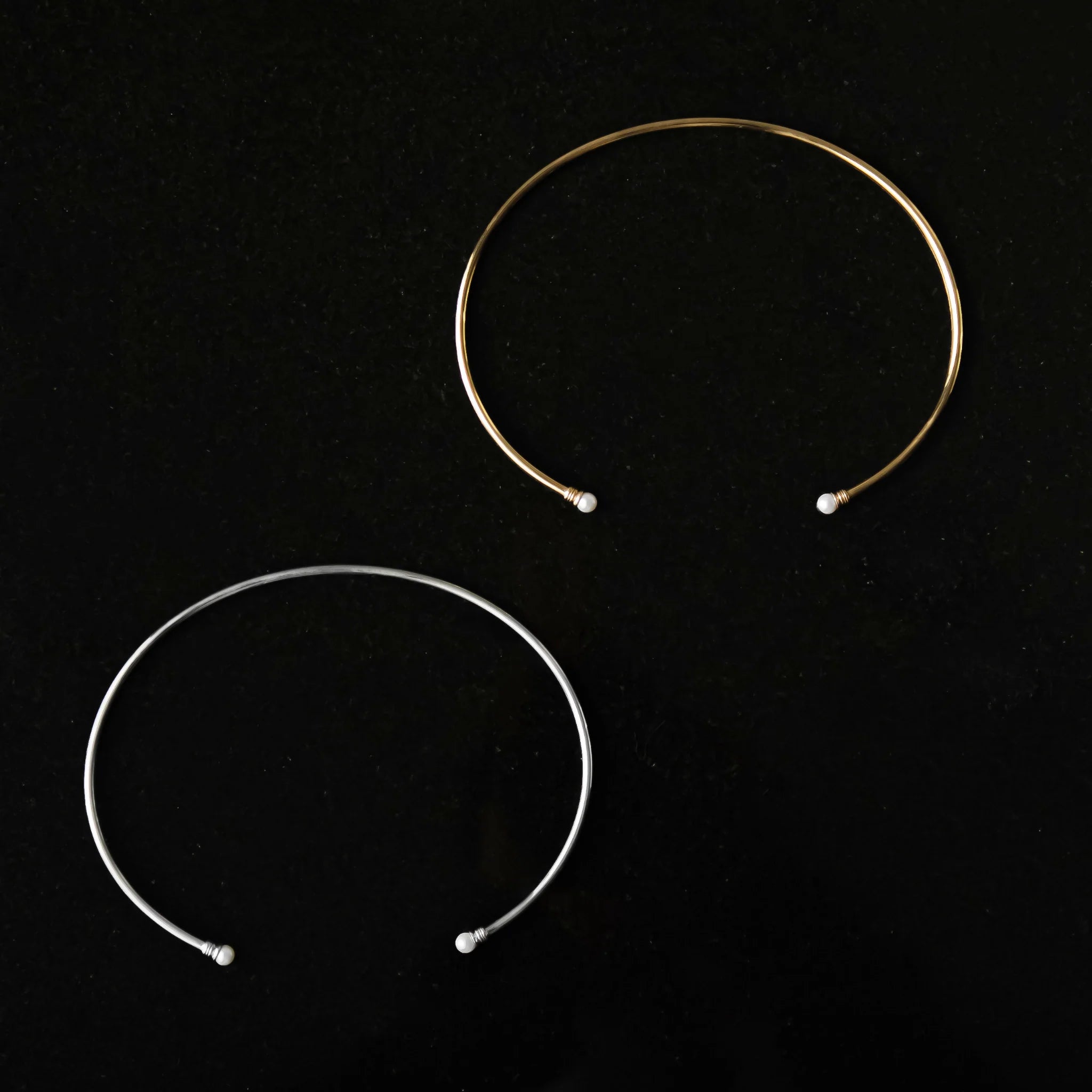 【anchor】パールネックカフ2.5mmリバーシブル silver / Neck-034-SV