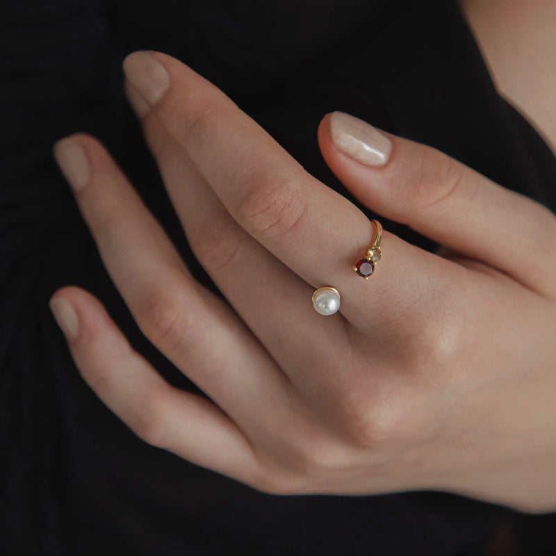 maron：専用リンク Karin Takubo × h..】カラーストーンメランジュリング gold – Re:See