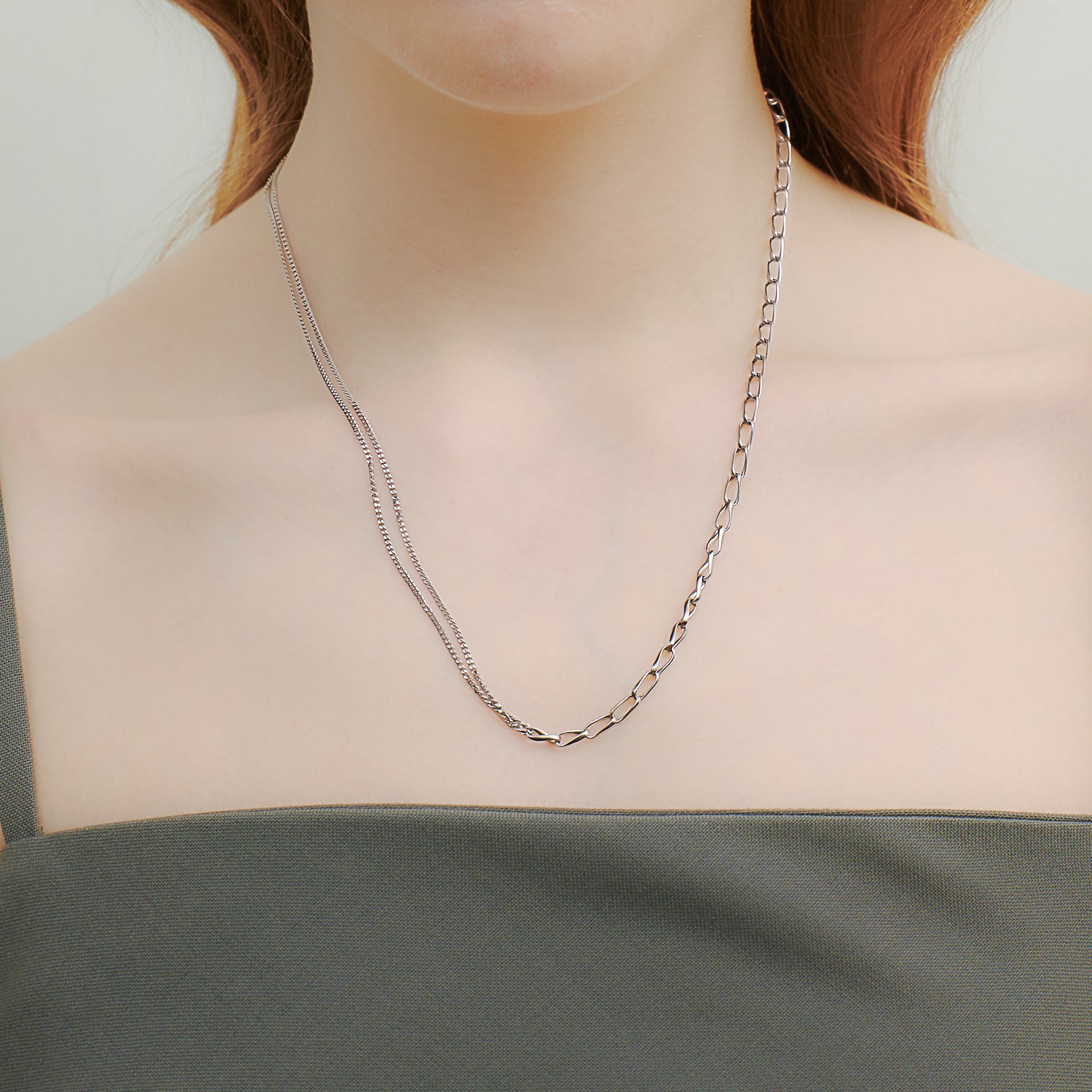 link-nc-2 silver【Neck-015】