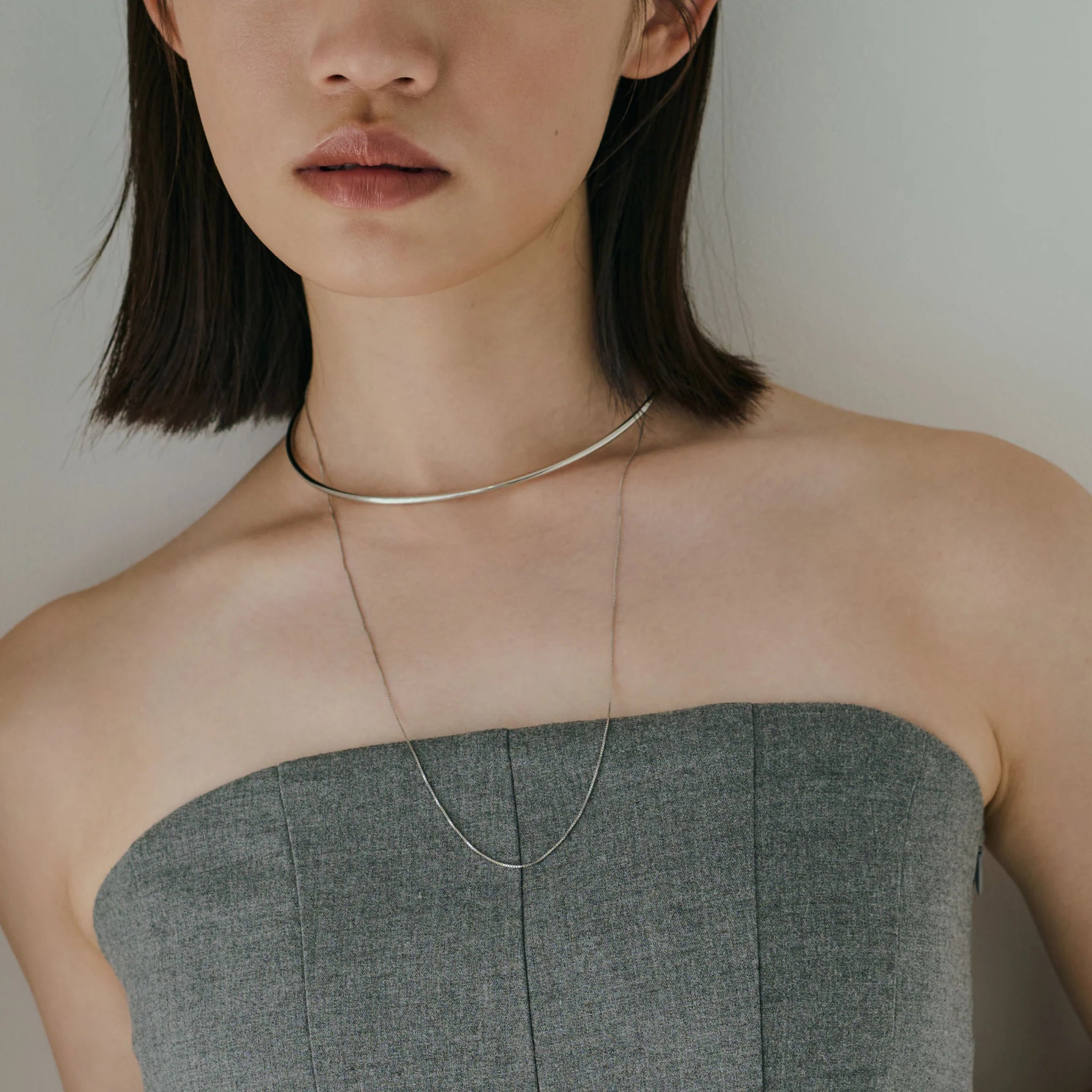 【anchor】チェーンネックカフ2.5mm silver / Neck-033-SV