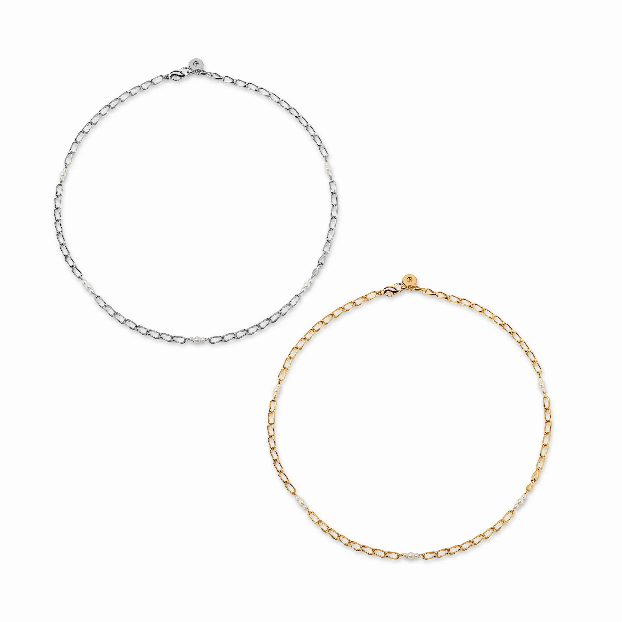 【anchor】ステーションパールチョーカー gold / Neck-034-GD