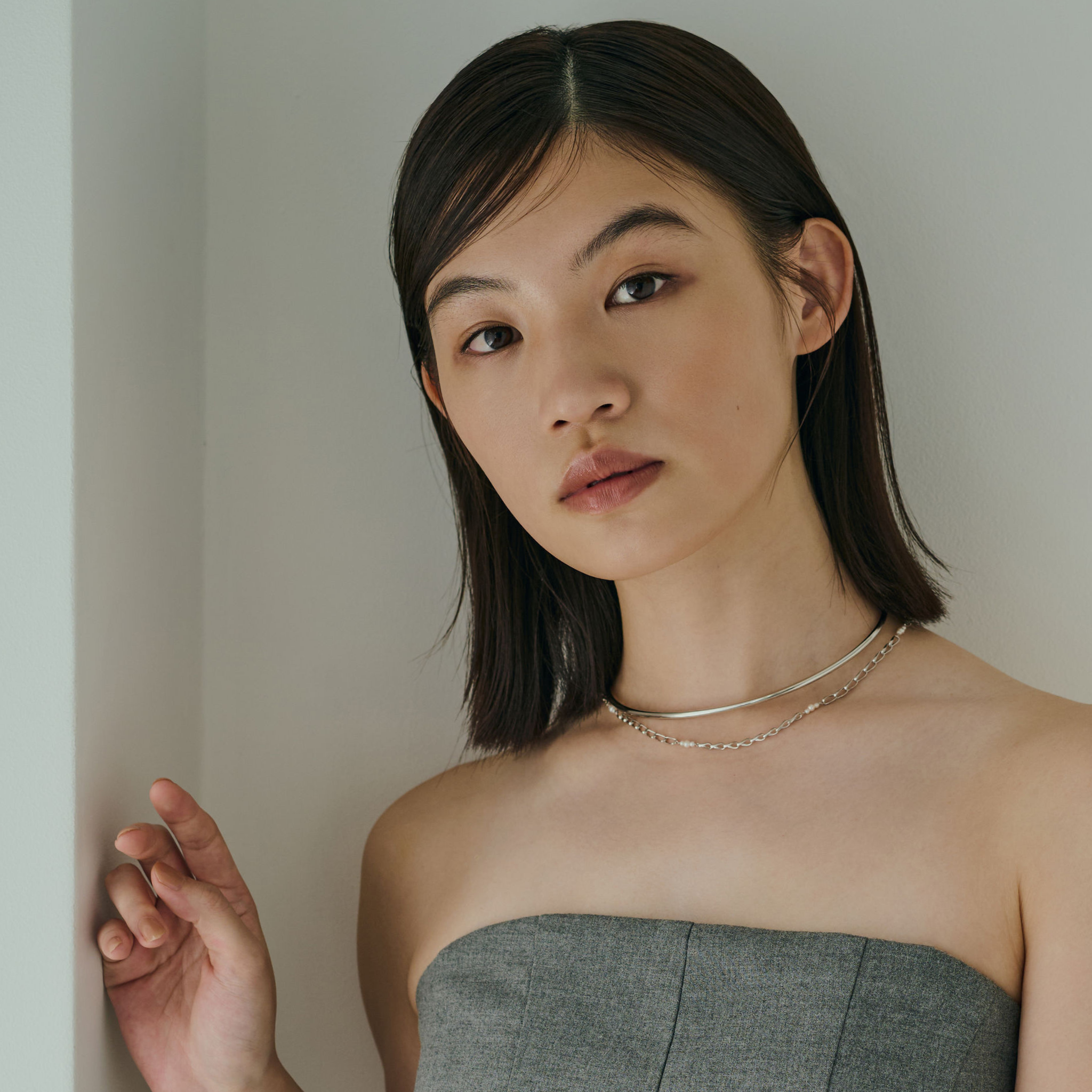 【anchor】スムースネックカフ3.0mm silver / Neck-031-SV