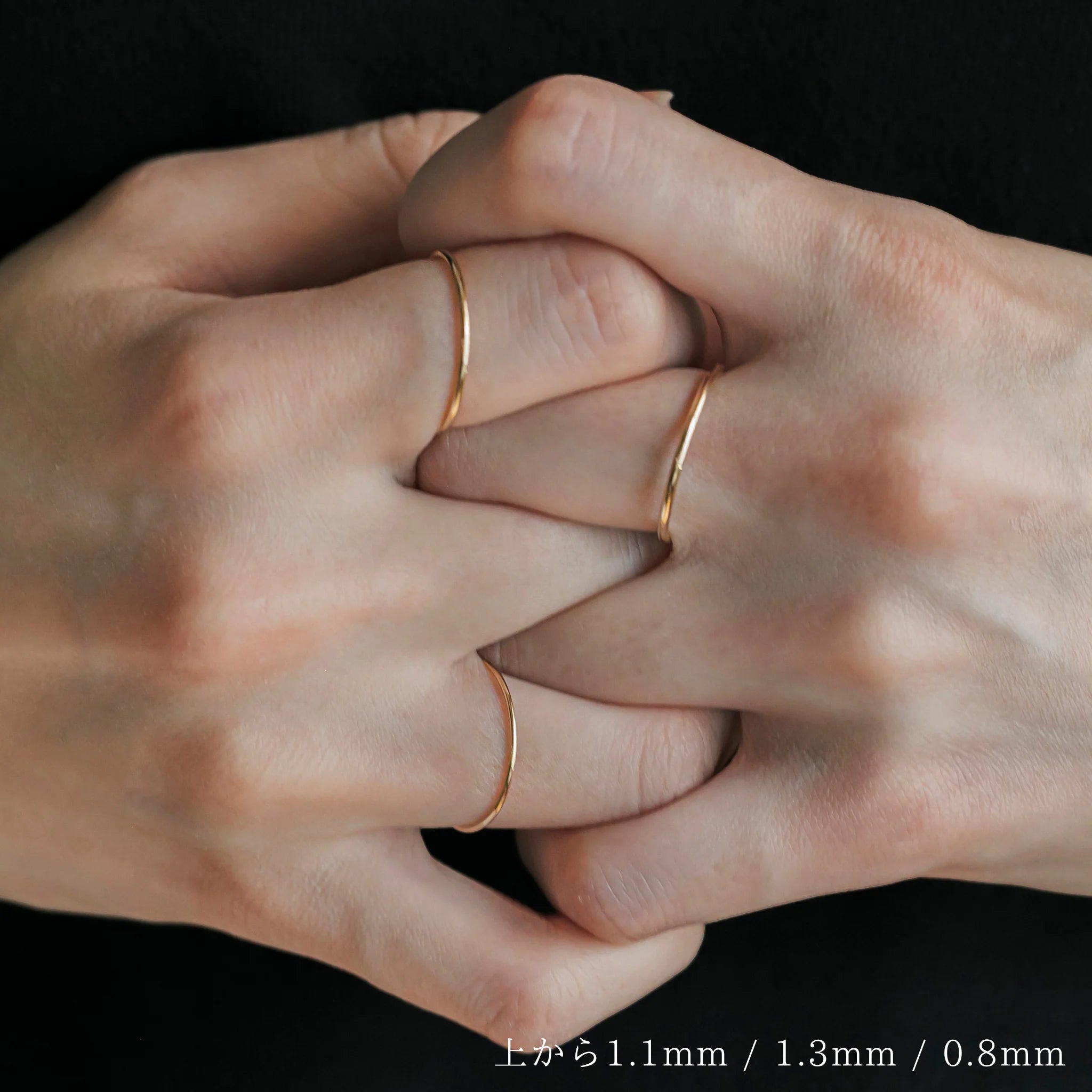 [K10]【true】ゴールドラインリング1.1㎜ / H-KR-02