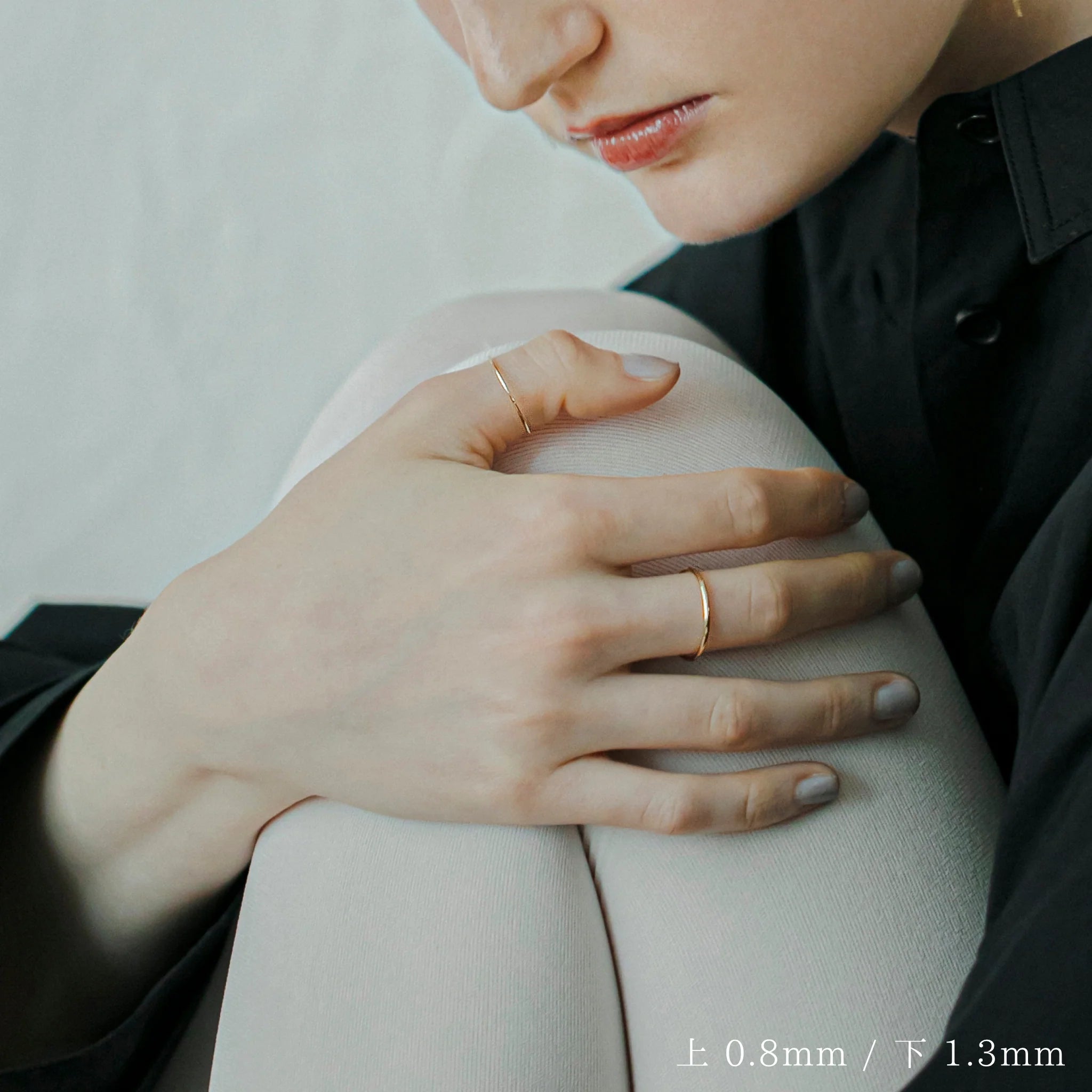 [K10]【true】ゴールドラインリング1.3㎜ / H-KR-03