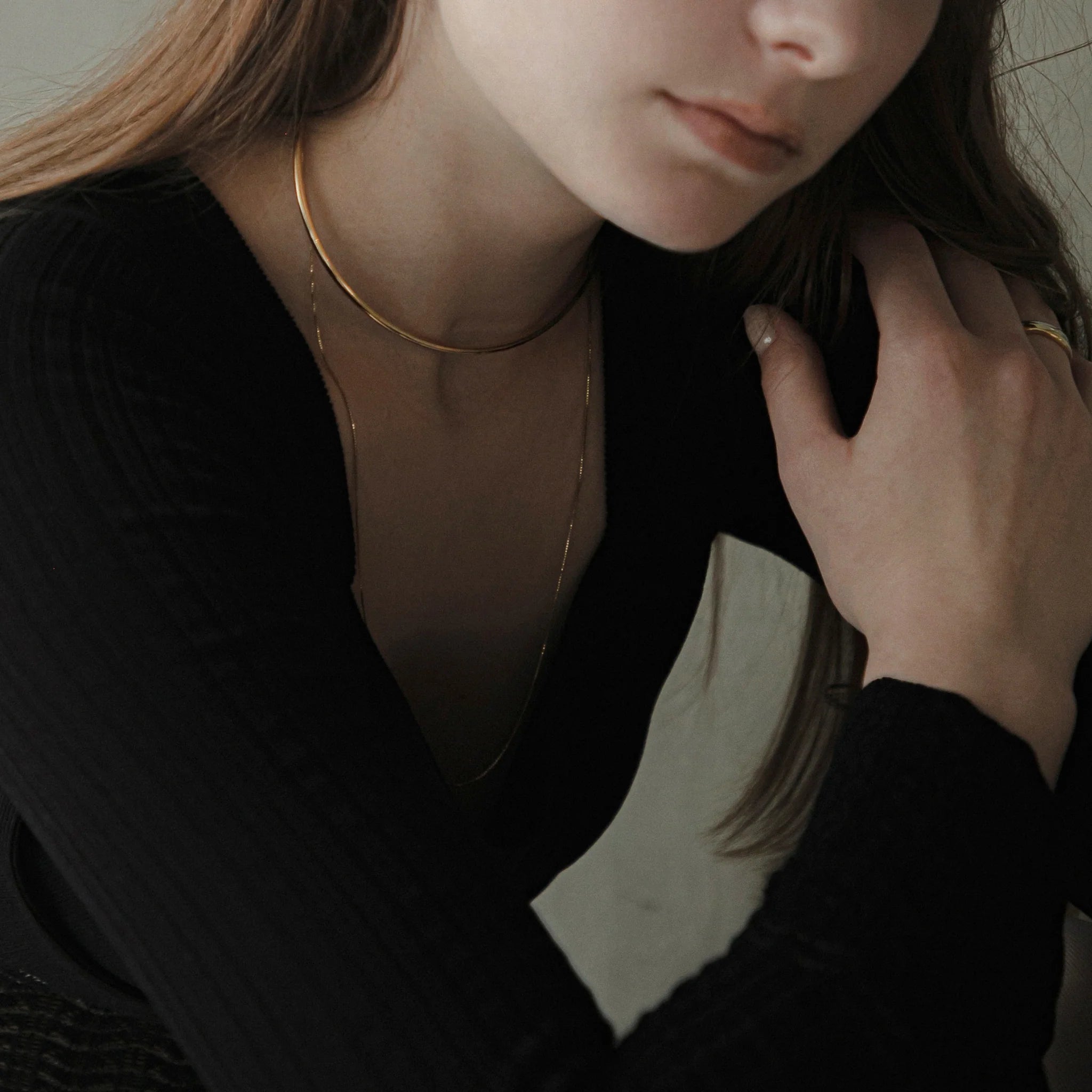 【anchor】チェーンネックカフ2.5mm gold  / Neck-033-GD