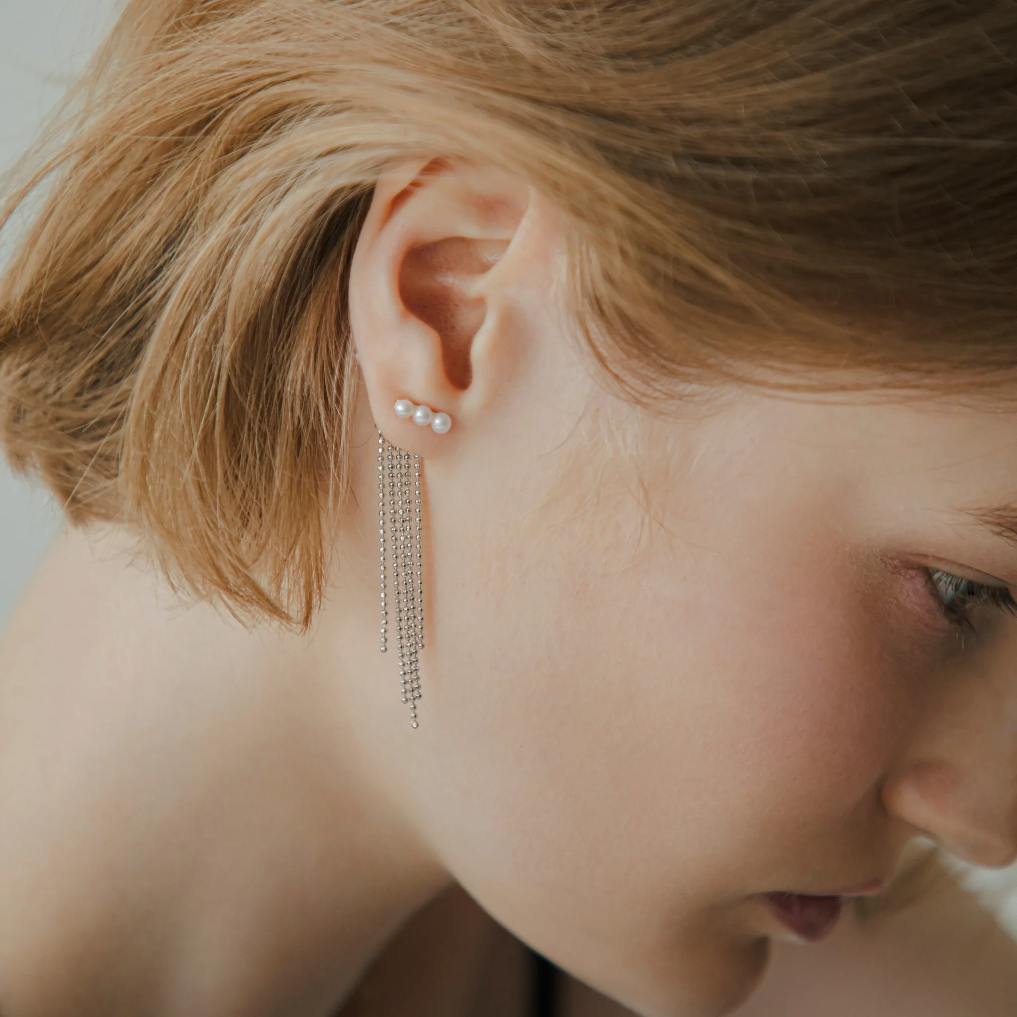 【link】シャンデリアチェーンピアス silver (EP-045-SV)