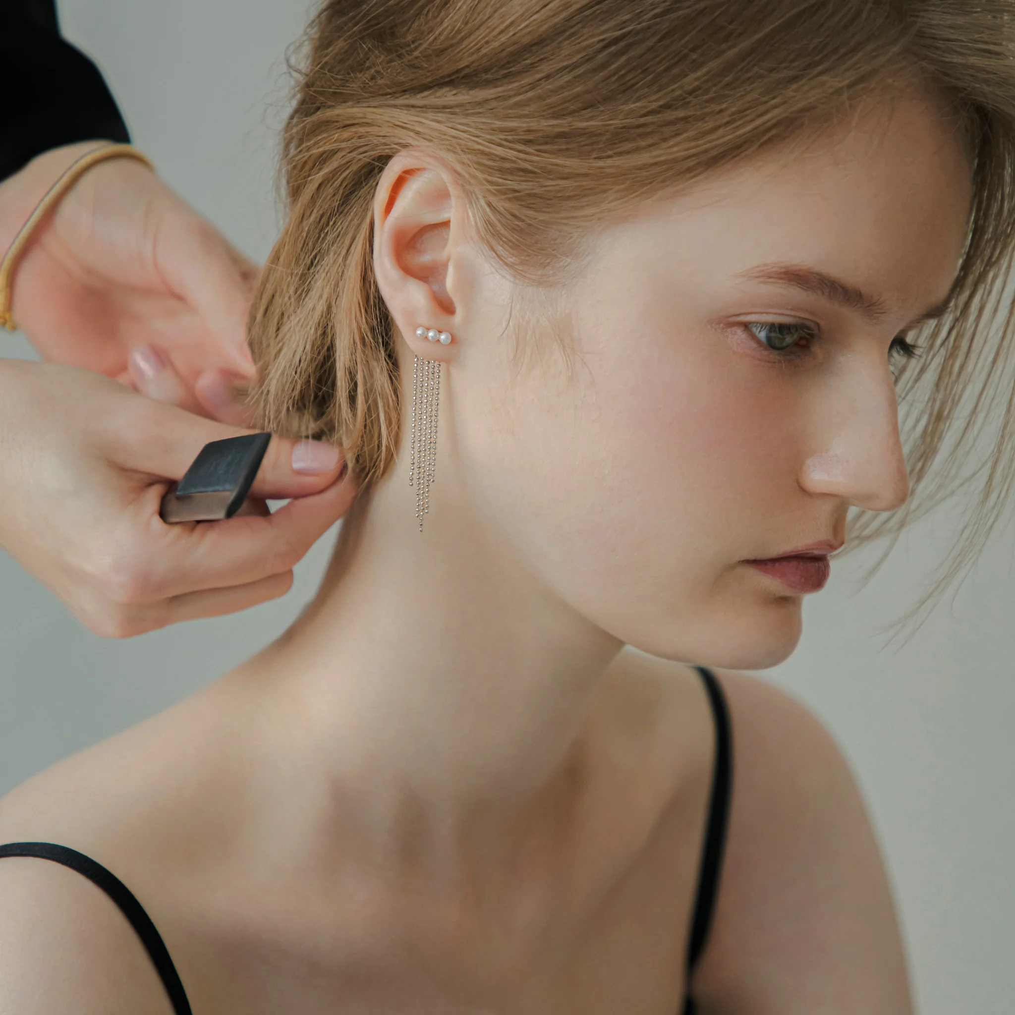 【link】シャンデリアチェーンピアス silver (EP-045-SV)