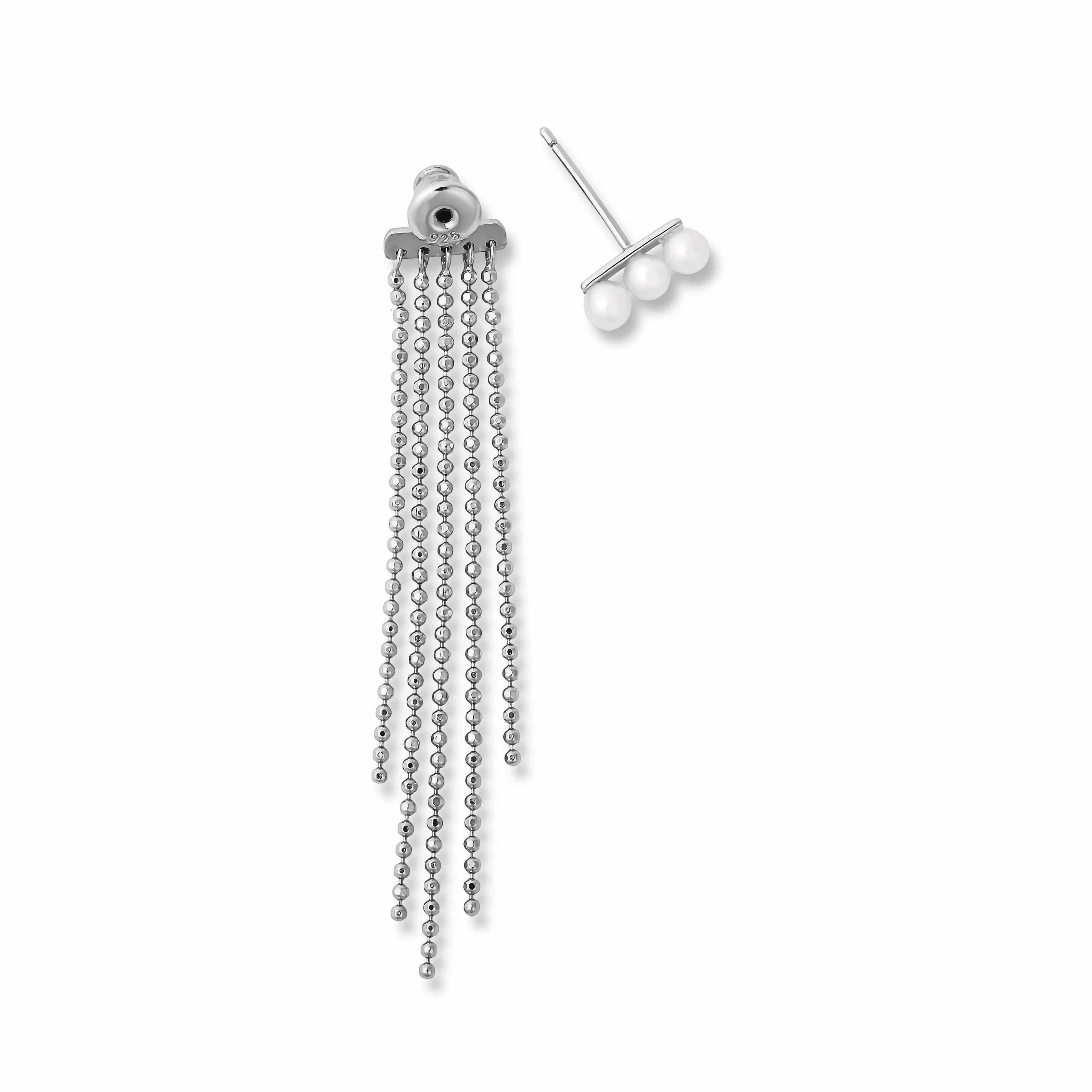 【link】シャンデリアチェーンピアス silver / EP-045-SV