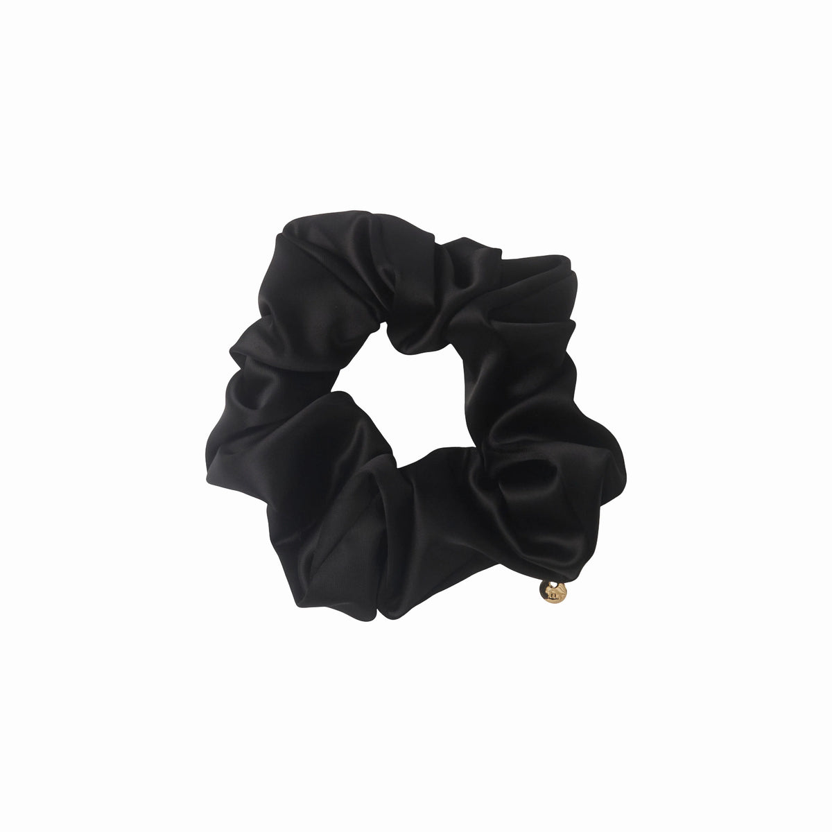【Scrunchie】サテン BLACK【HAIR-001-BLK】