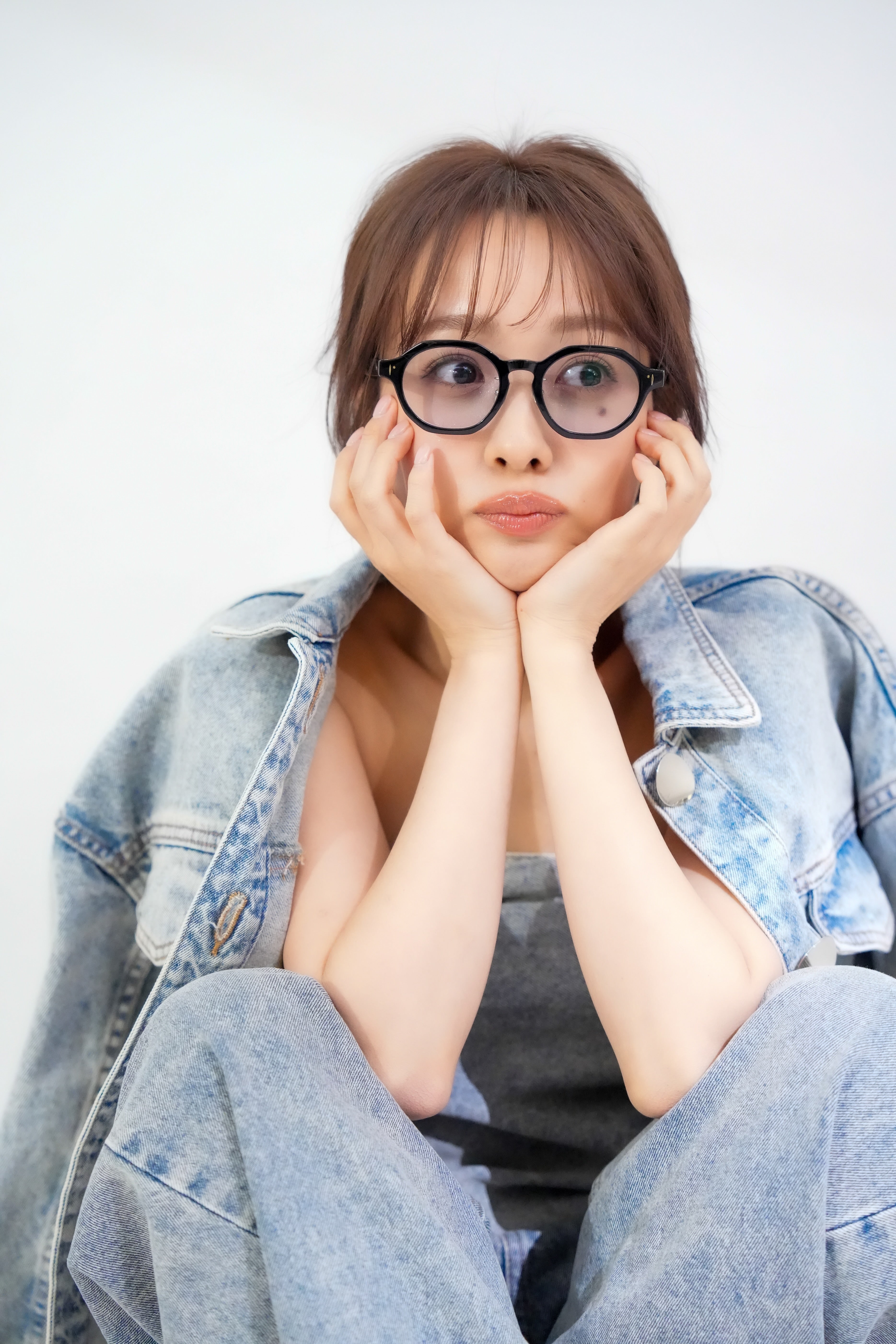 前田希美×Re:see  link/Black ブルーグレー25%レンズ