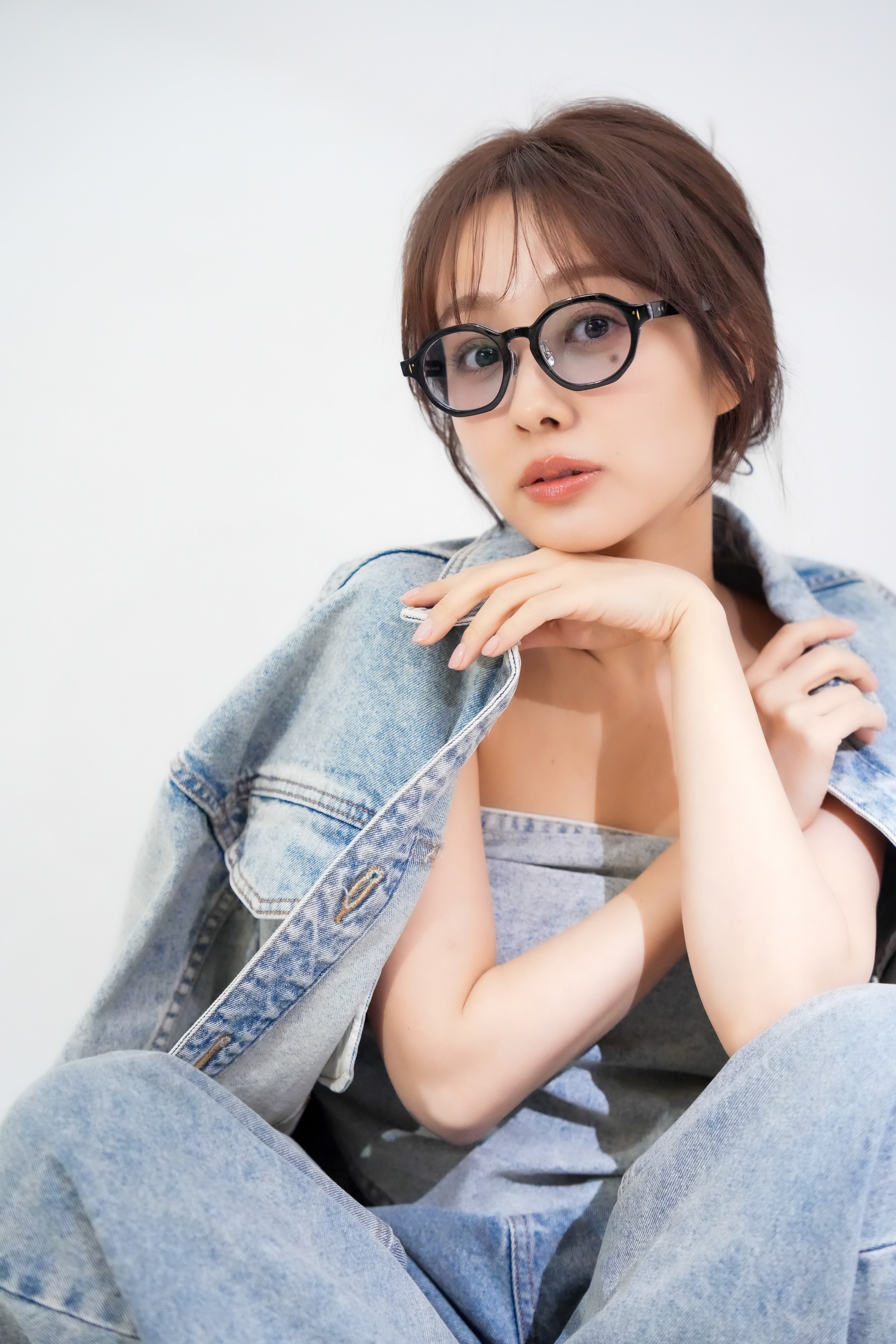 前田希美×Re:see  link/Black ブルーグレー25%レンズ