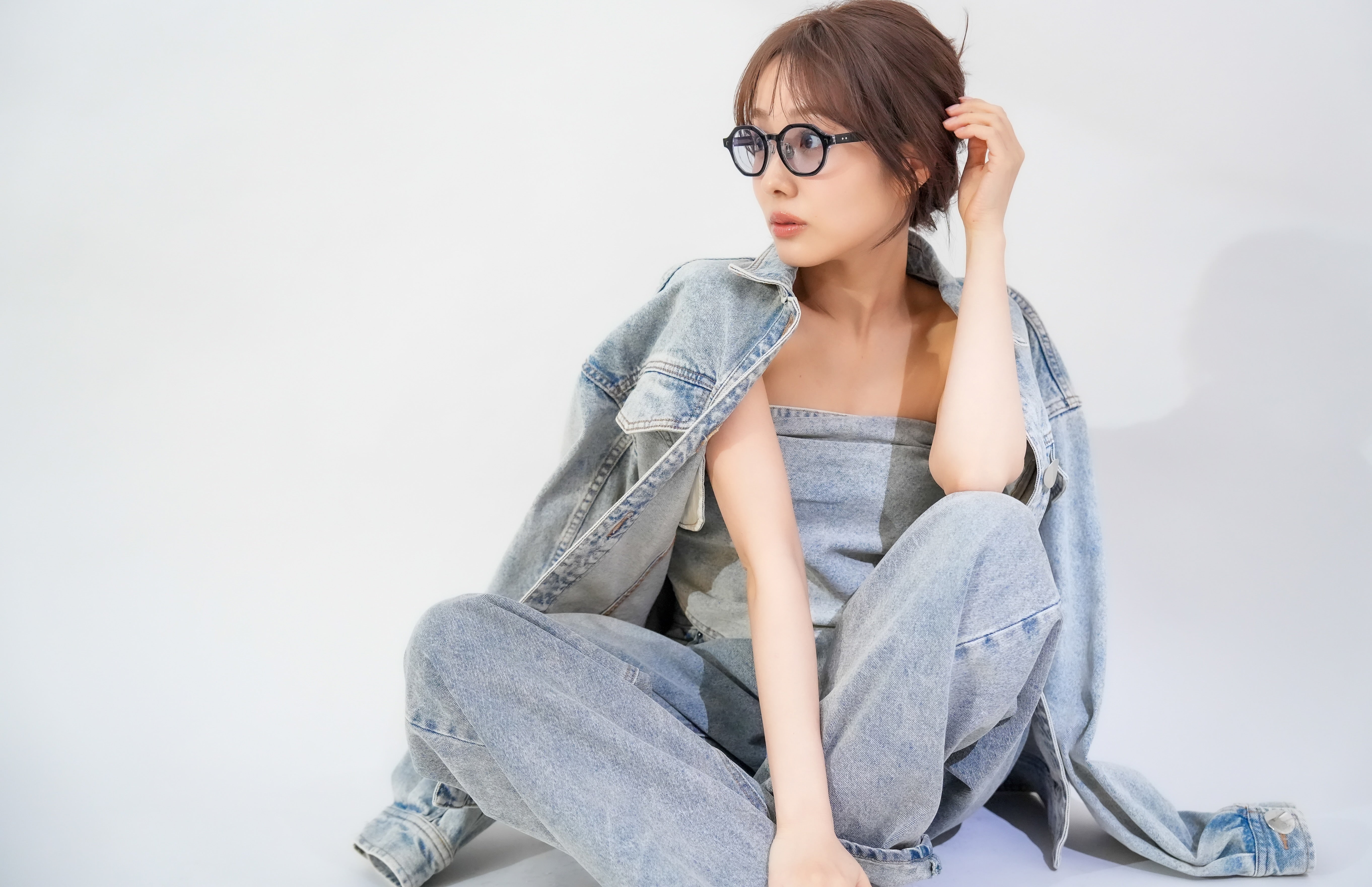 前田希美×Re:See link/Black ブルーグレー25%レンズ