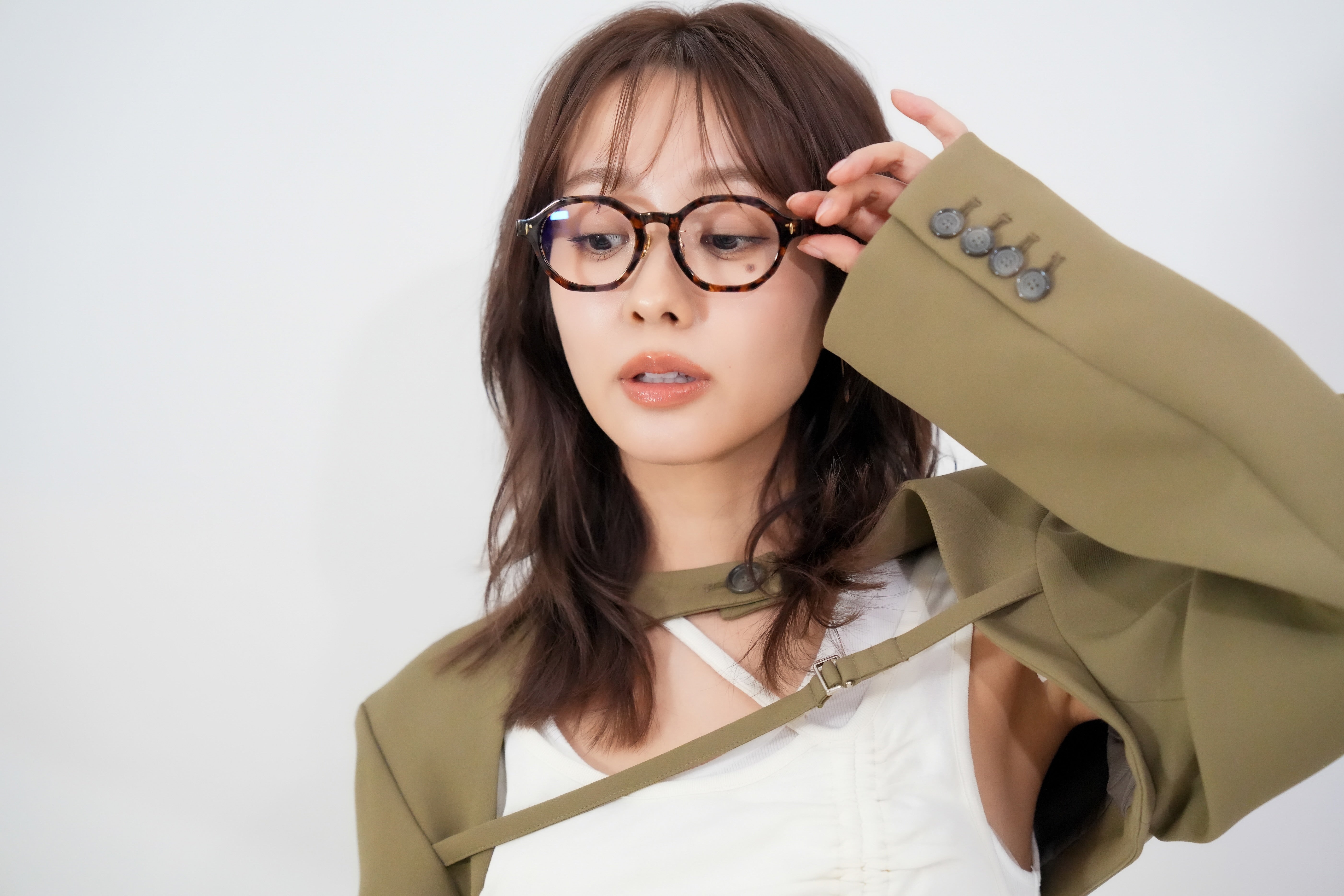 前田希美×Re:see  link / Demi Brown クリアレンズ