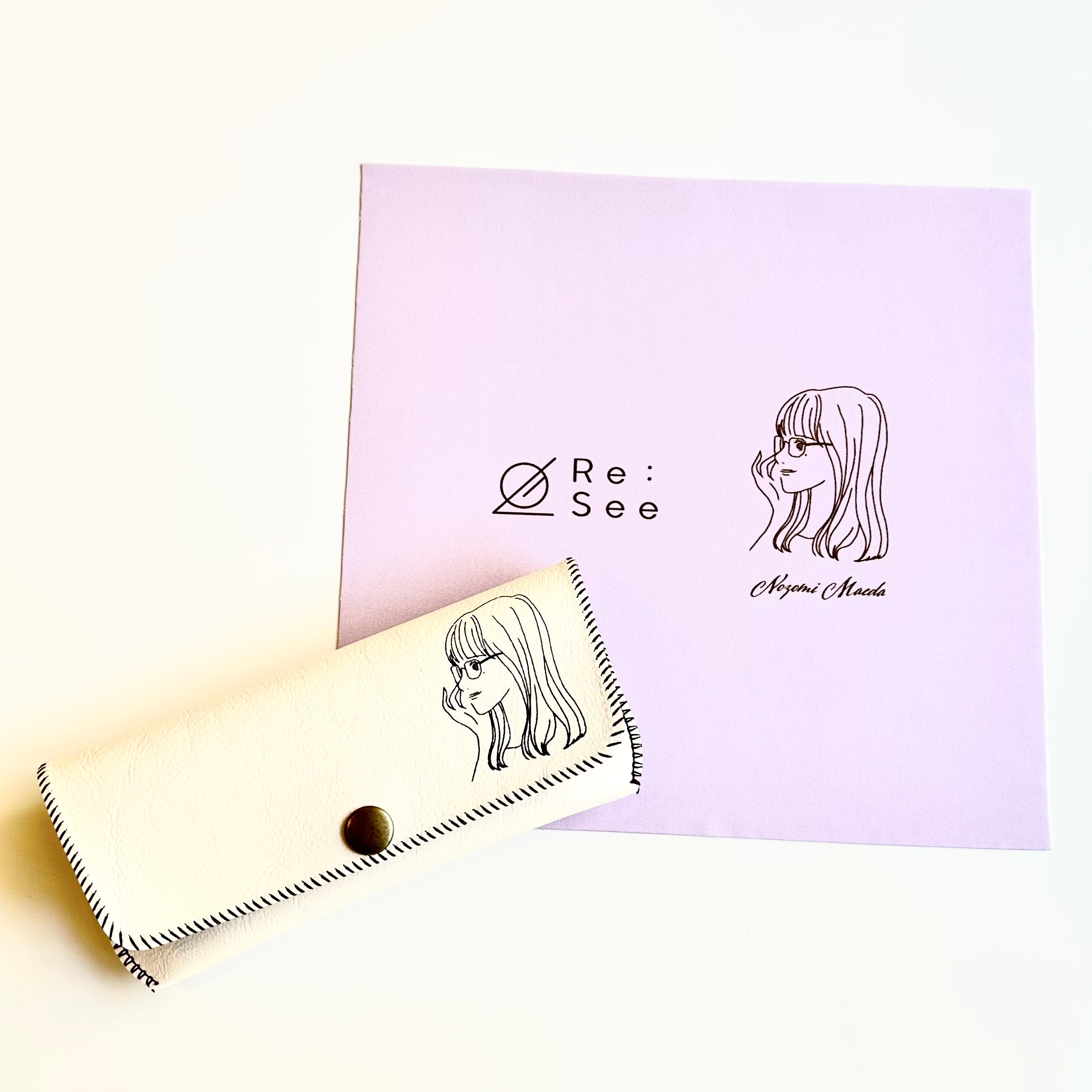 前田希美×Re:See link/Demi Brown ローズグレー25%レンズ