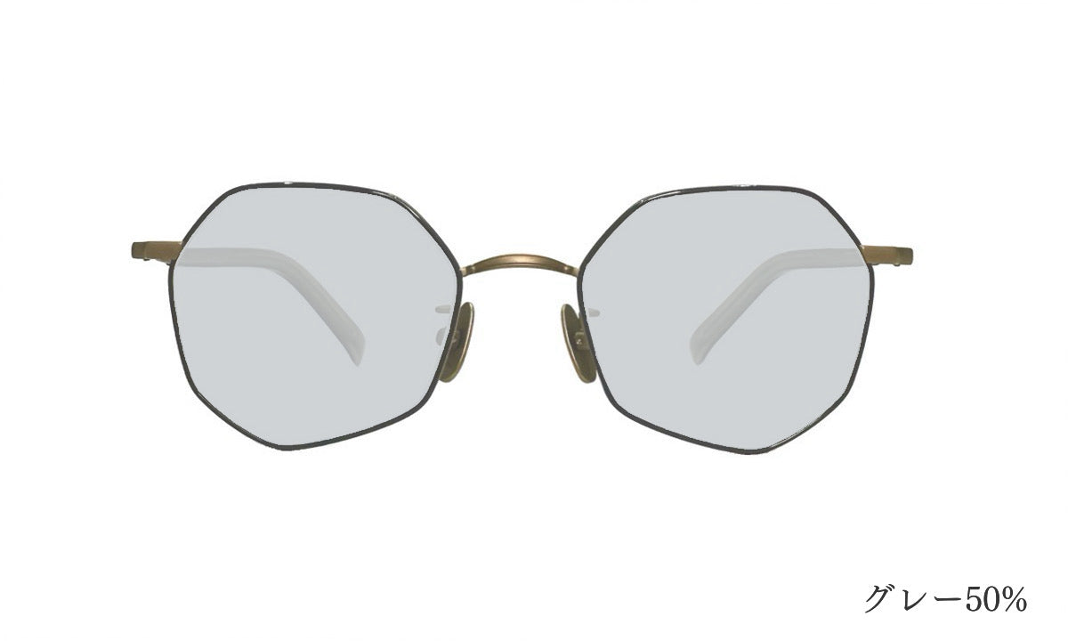 laxer/Grey&Mattegold 50%カラーレンズ