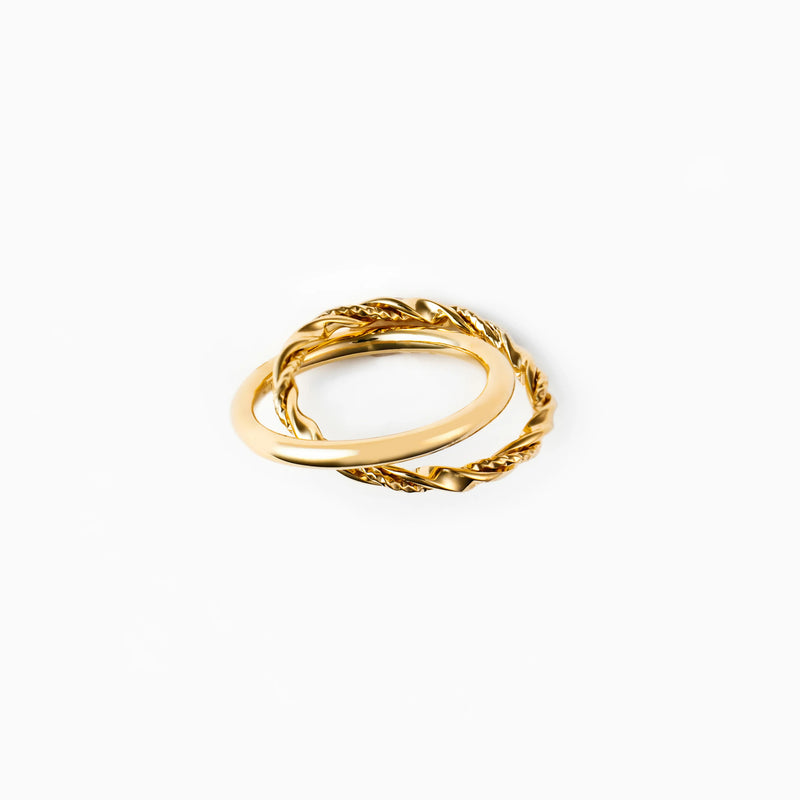 twist-rg-01 gold 【RING-036-GD】