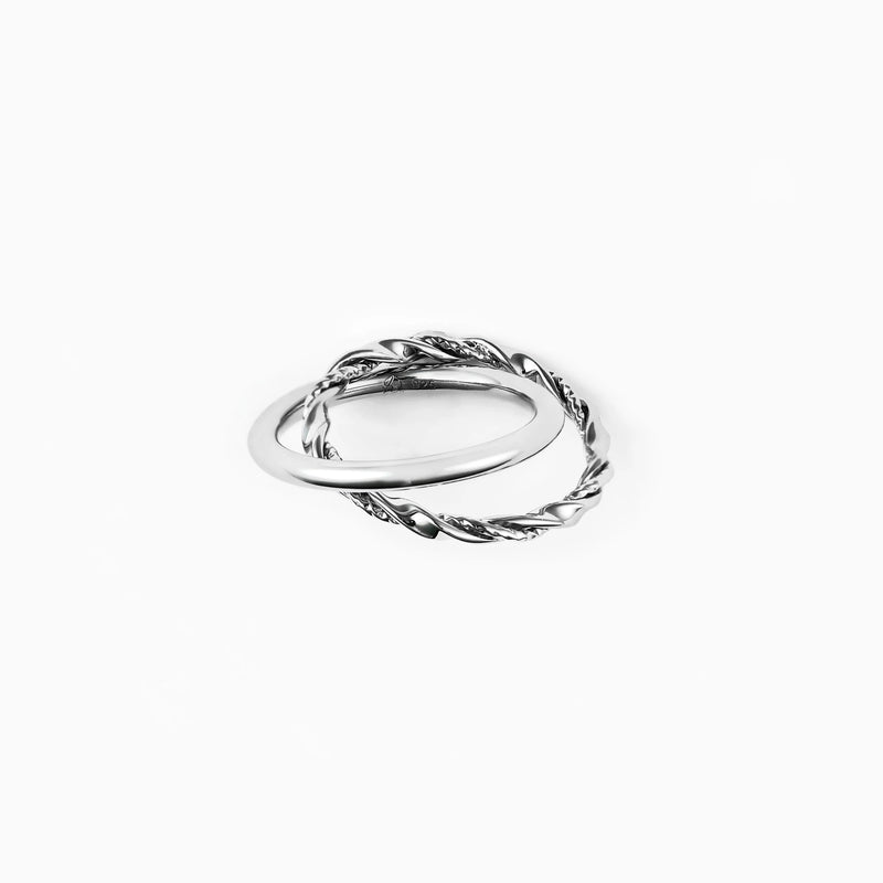 twist-rg-01 silver 【RING-036-SV】