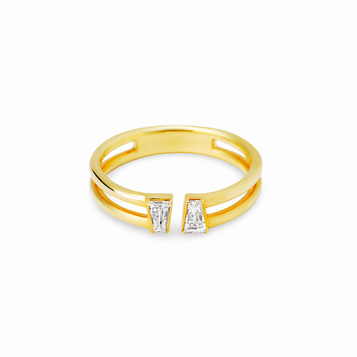【bonbon】テーパードエイチリング gold【 RING-041-GD】
