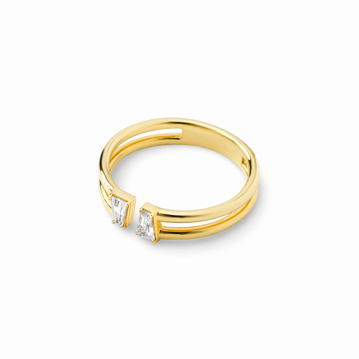 【bonbon】テーパードエイチリング gold【 RING-041-GD】