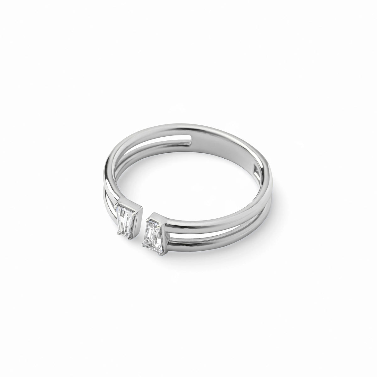 【bonbon】テーパードエイチリング silver【 RING-041-SV】