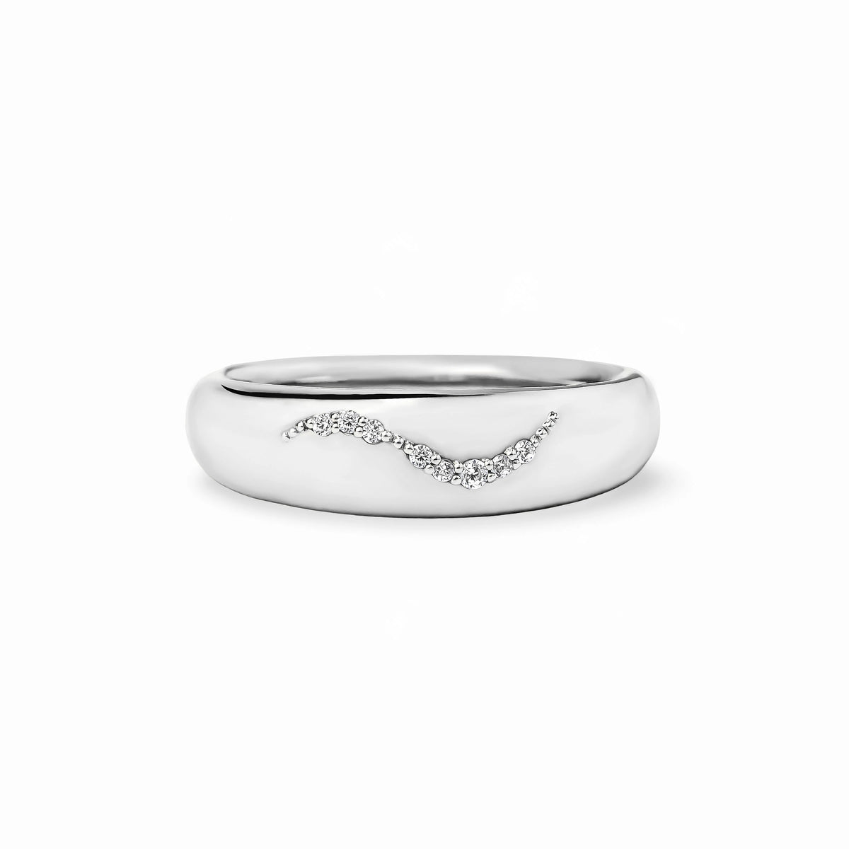 【bonbon】フローイングメレリング silver【 RING-042-SV】