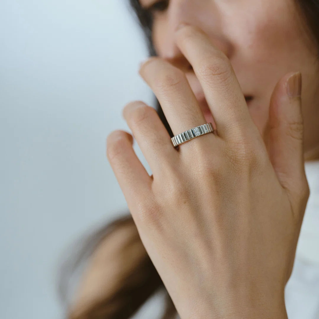 【bonbon】ツードットリング silver【 RING-045-SV】