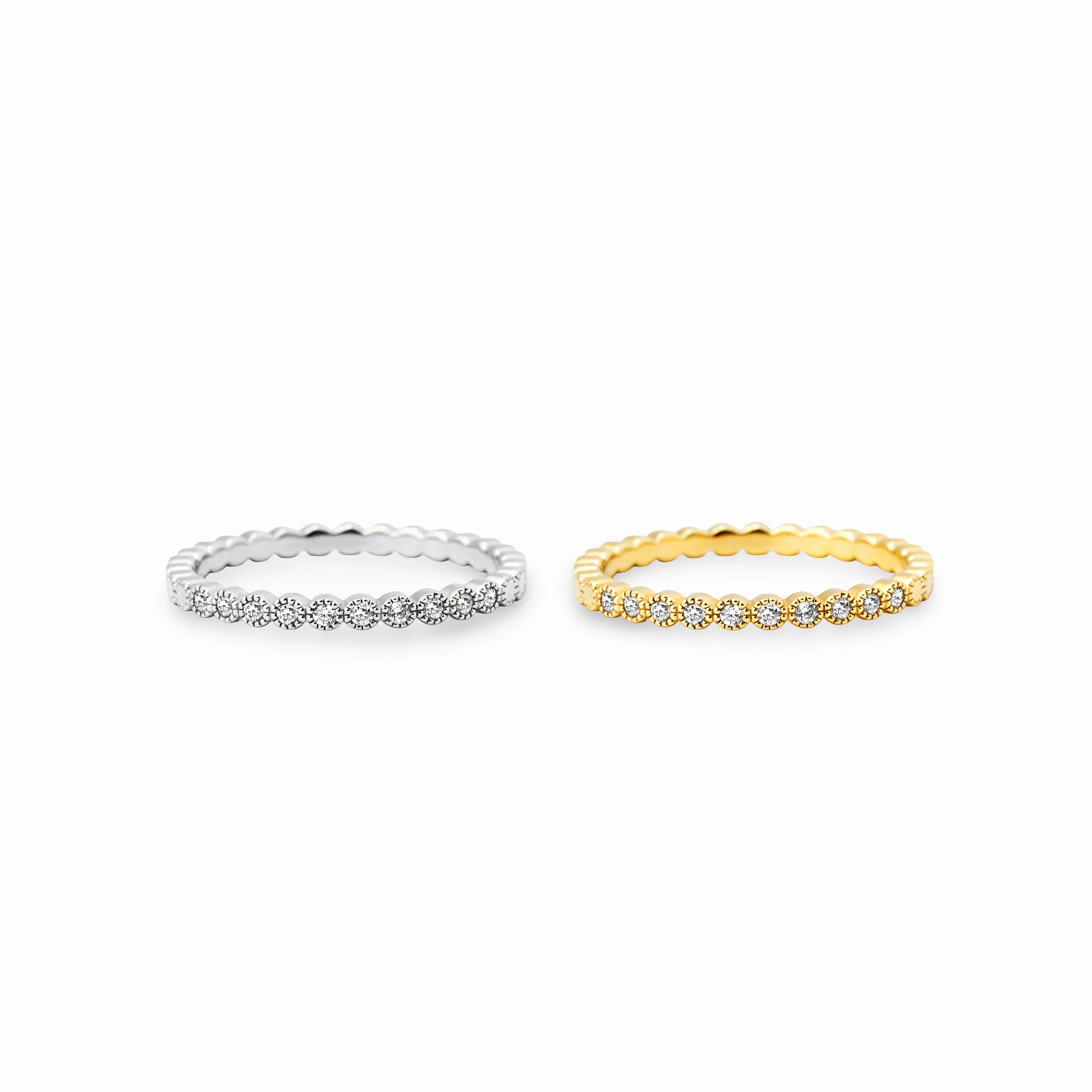 【bonbon】プティエタニティメレリング gold【RING-046-GD】
