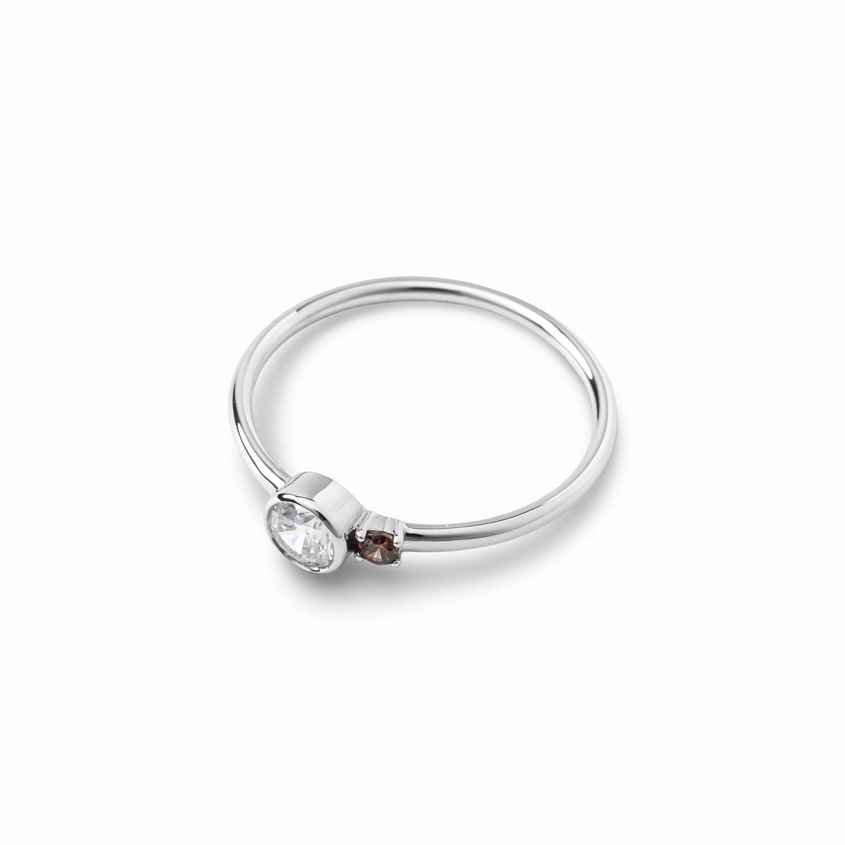【bonbon】ドットデュオリング silver【RING-047-SV】