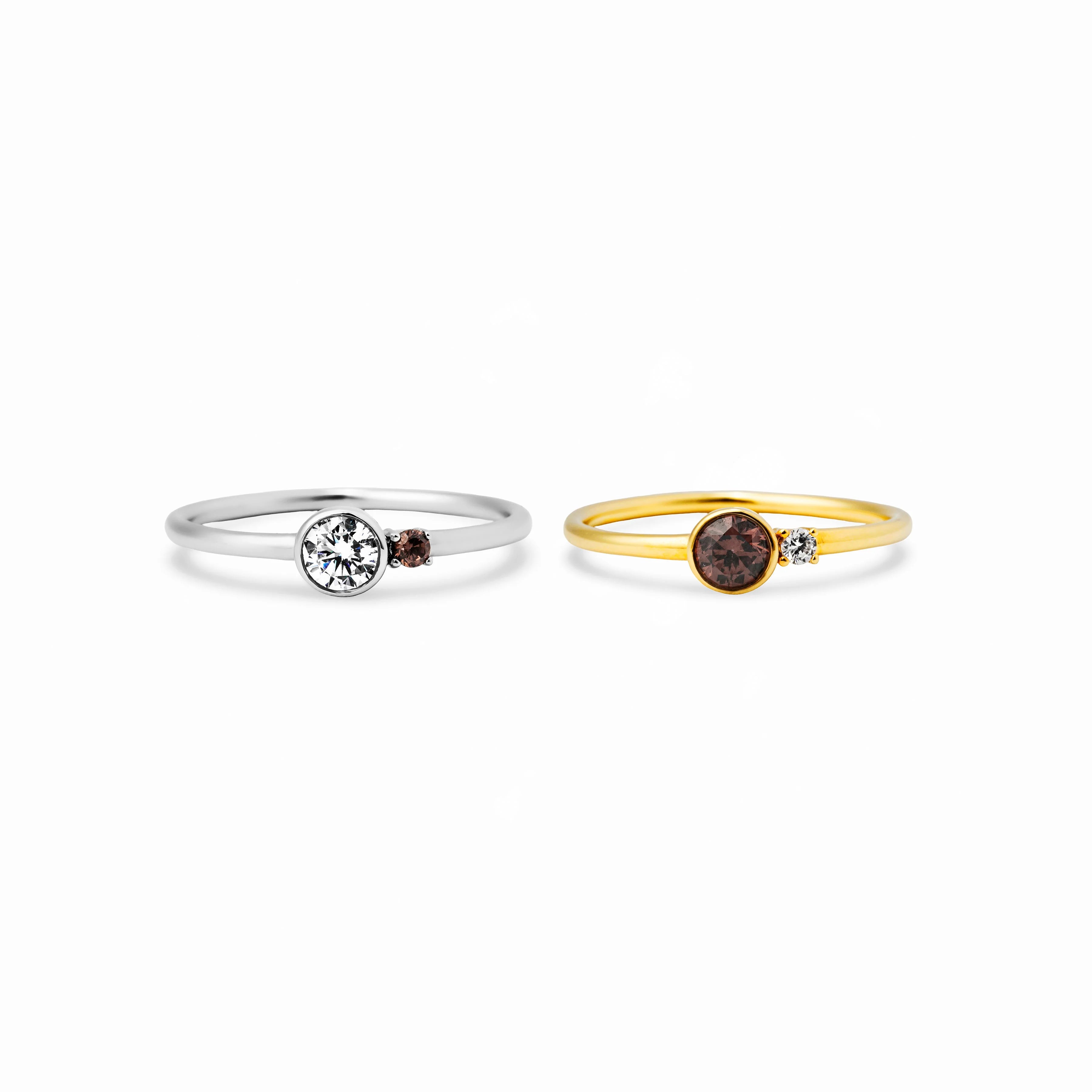 【bonbon】ドットデュオリング gold【RING-047-GD】
