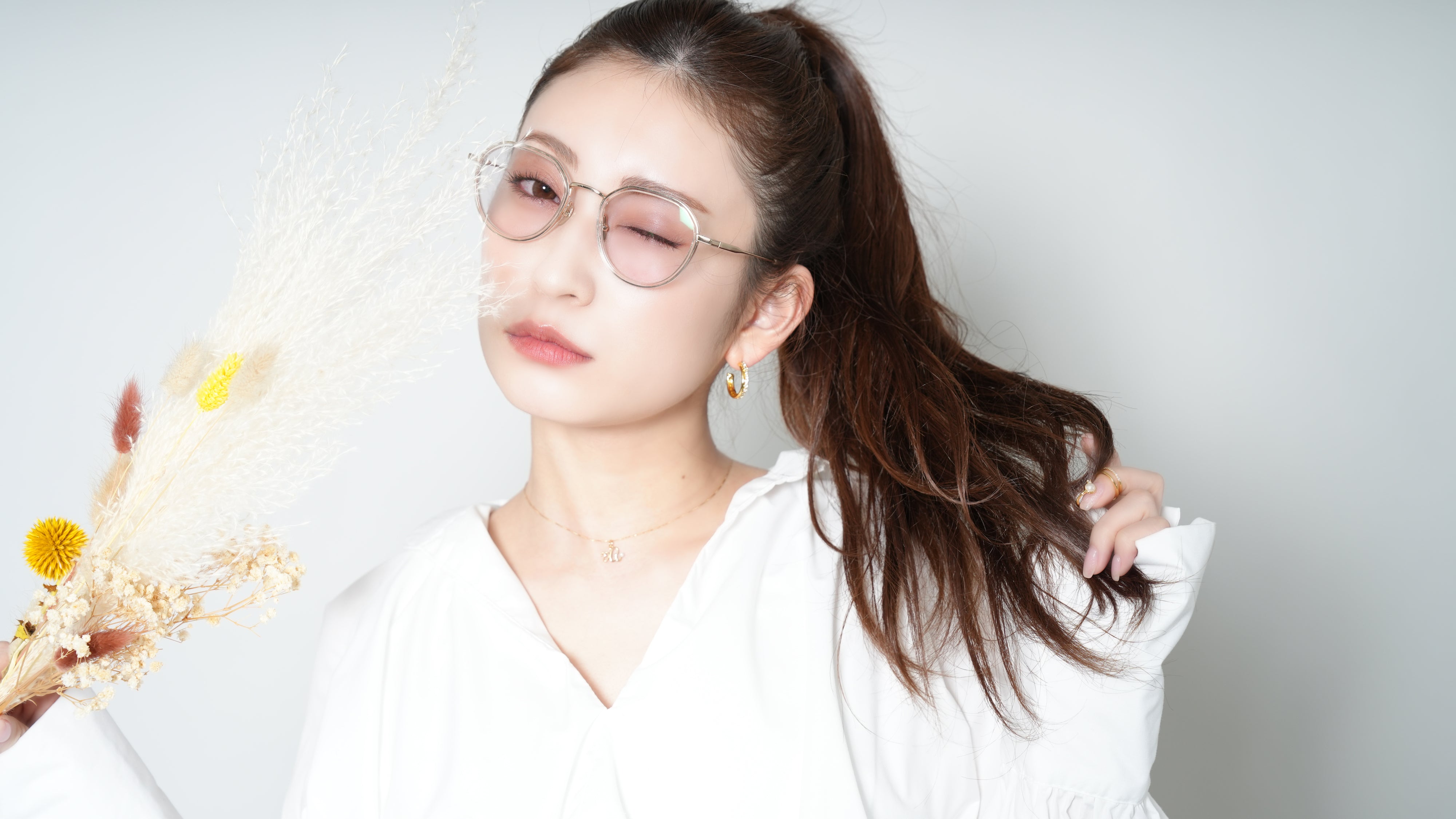 akarin02-rich ローズグレー25%レンズ