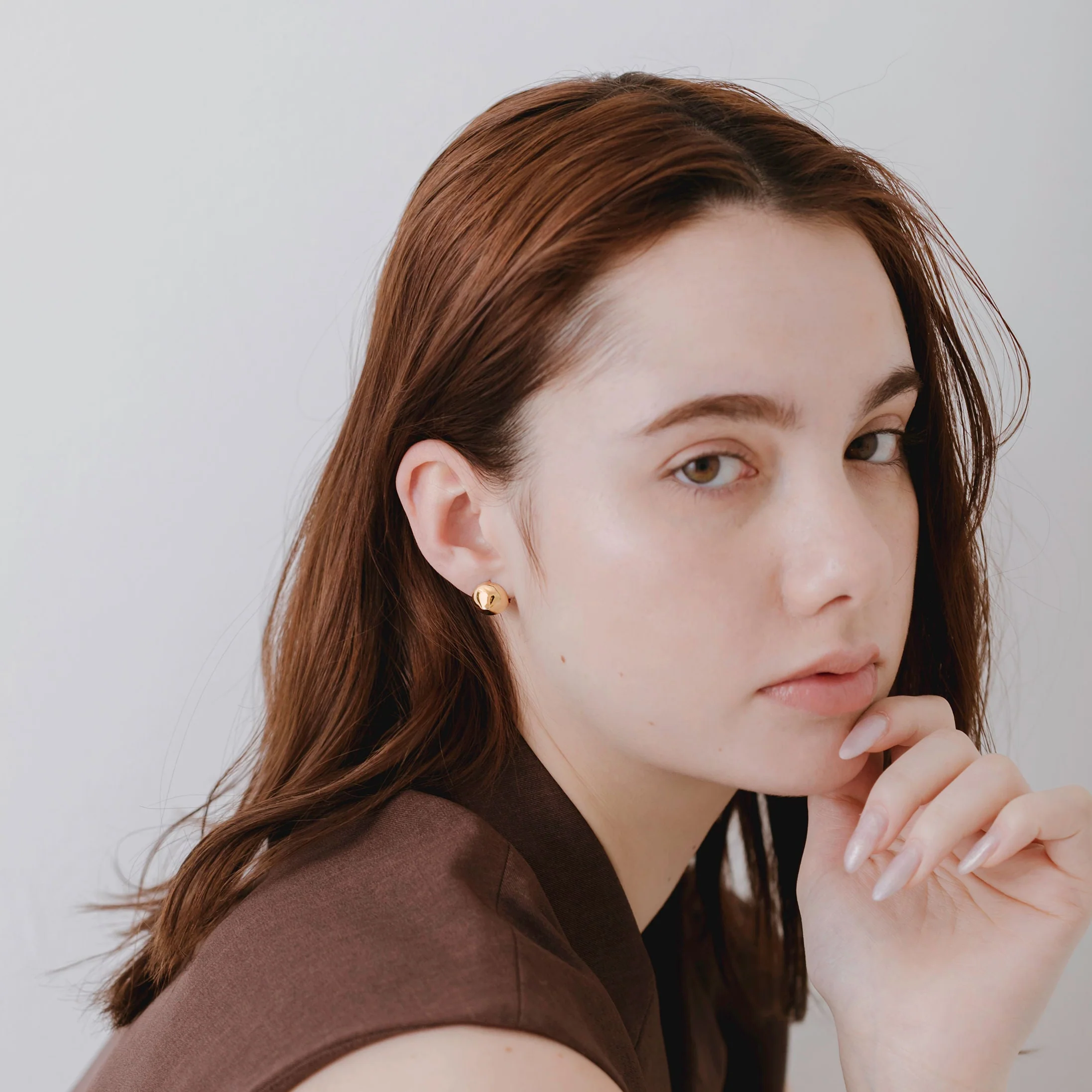 【hawfinch】クチバシボールピアス gold(EP-041-GD)