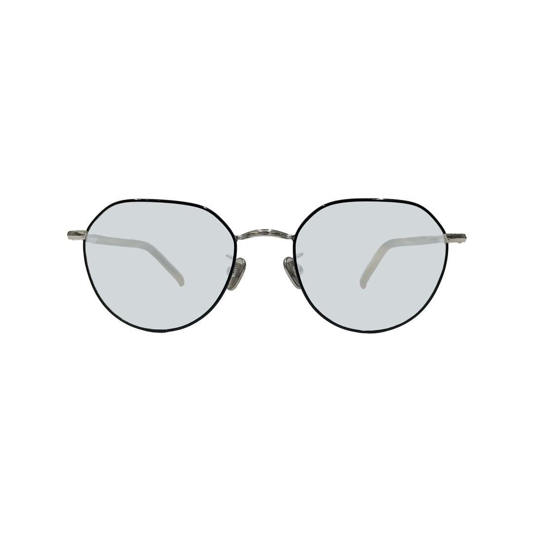 【美品】Re:See リシー posting サングラス カラーレンズ 黒×銀 posting/Black&Silver 50%カラーレンズ