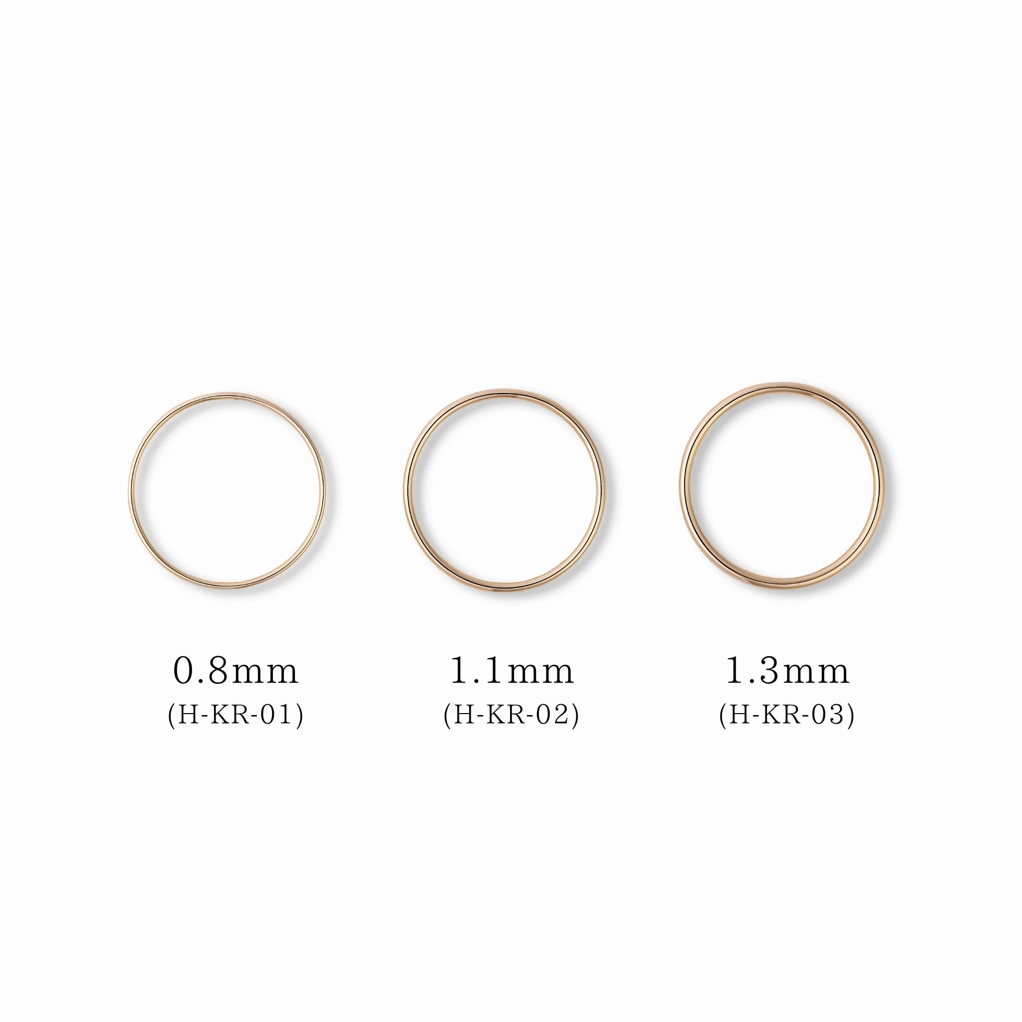 [K10]【true】ゴールドラインリング1.1㎜ / H-KR-02